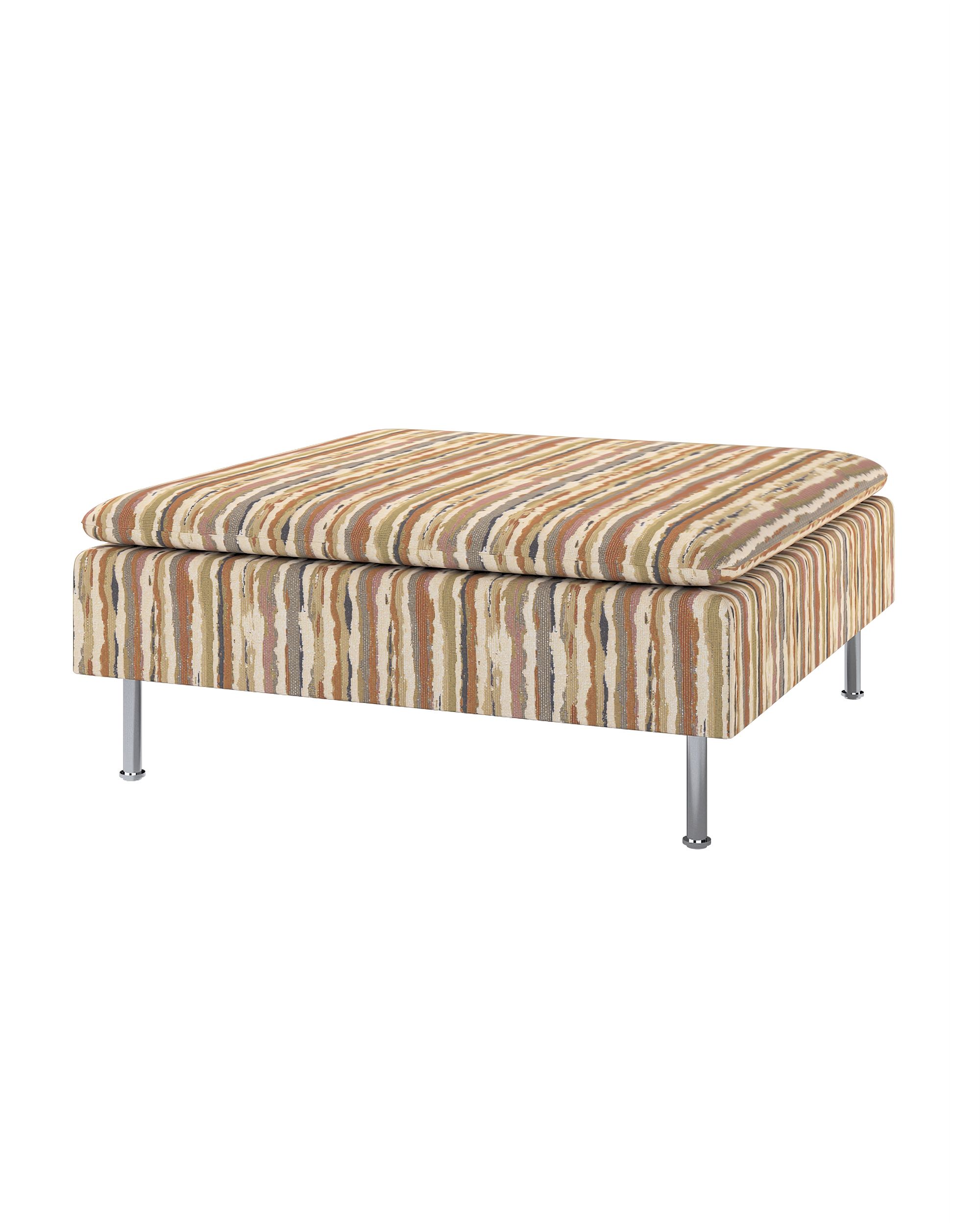 Söderhamn footstool cover product colour beige fabric structured, patterned