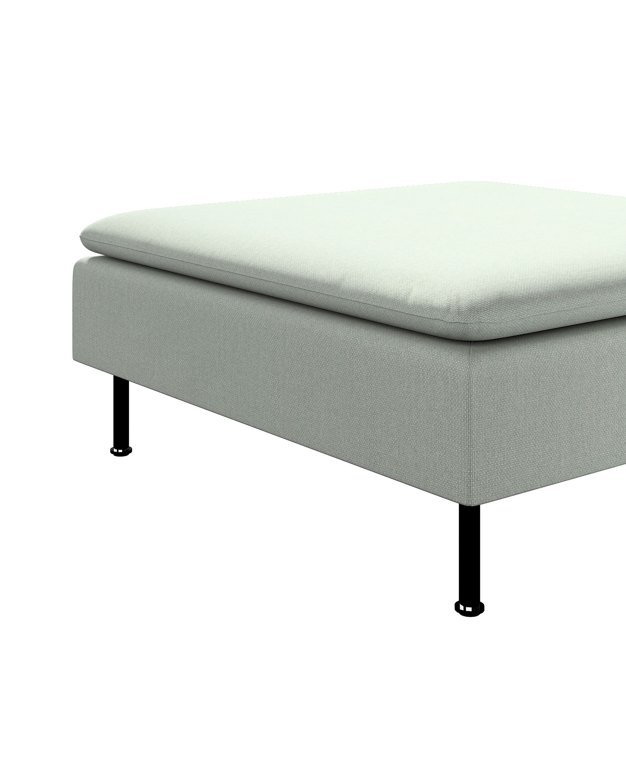 Söderhamn footstool cover product colour blue fabric structured (hover)