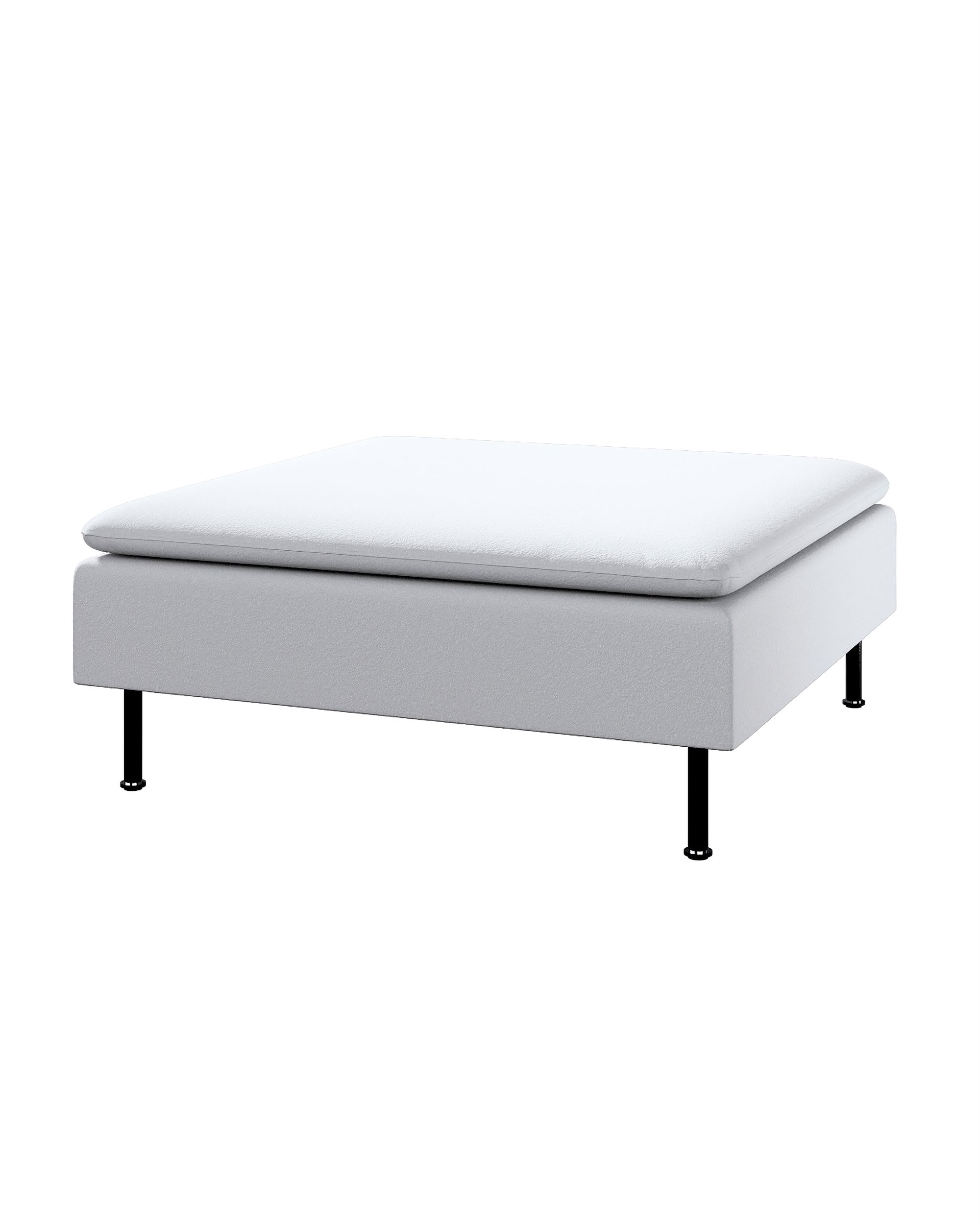 Söderhamn footstool cover product colour white fabric structured