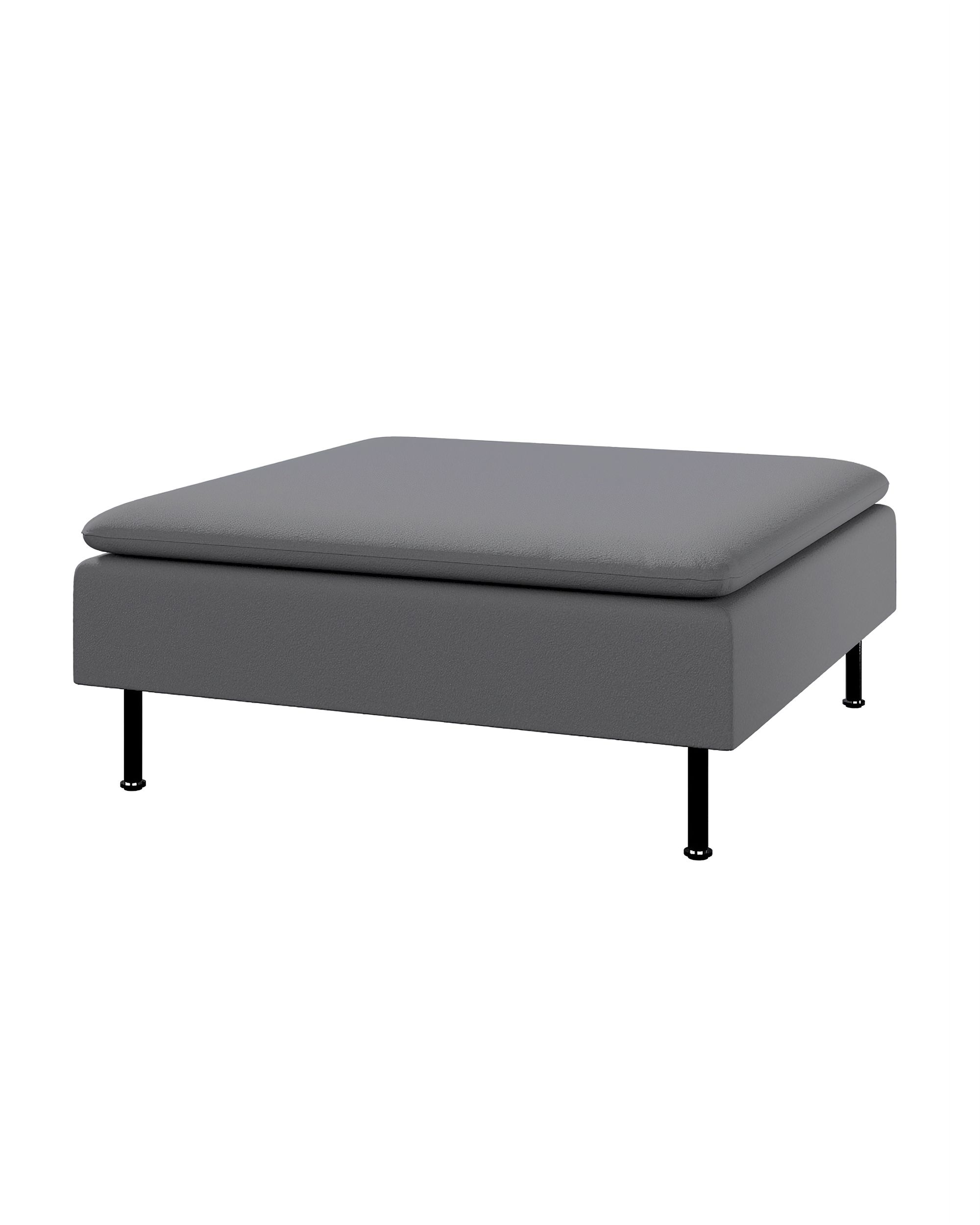 Söderhamn footstool cover product colour grey fabric structured