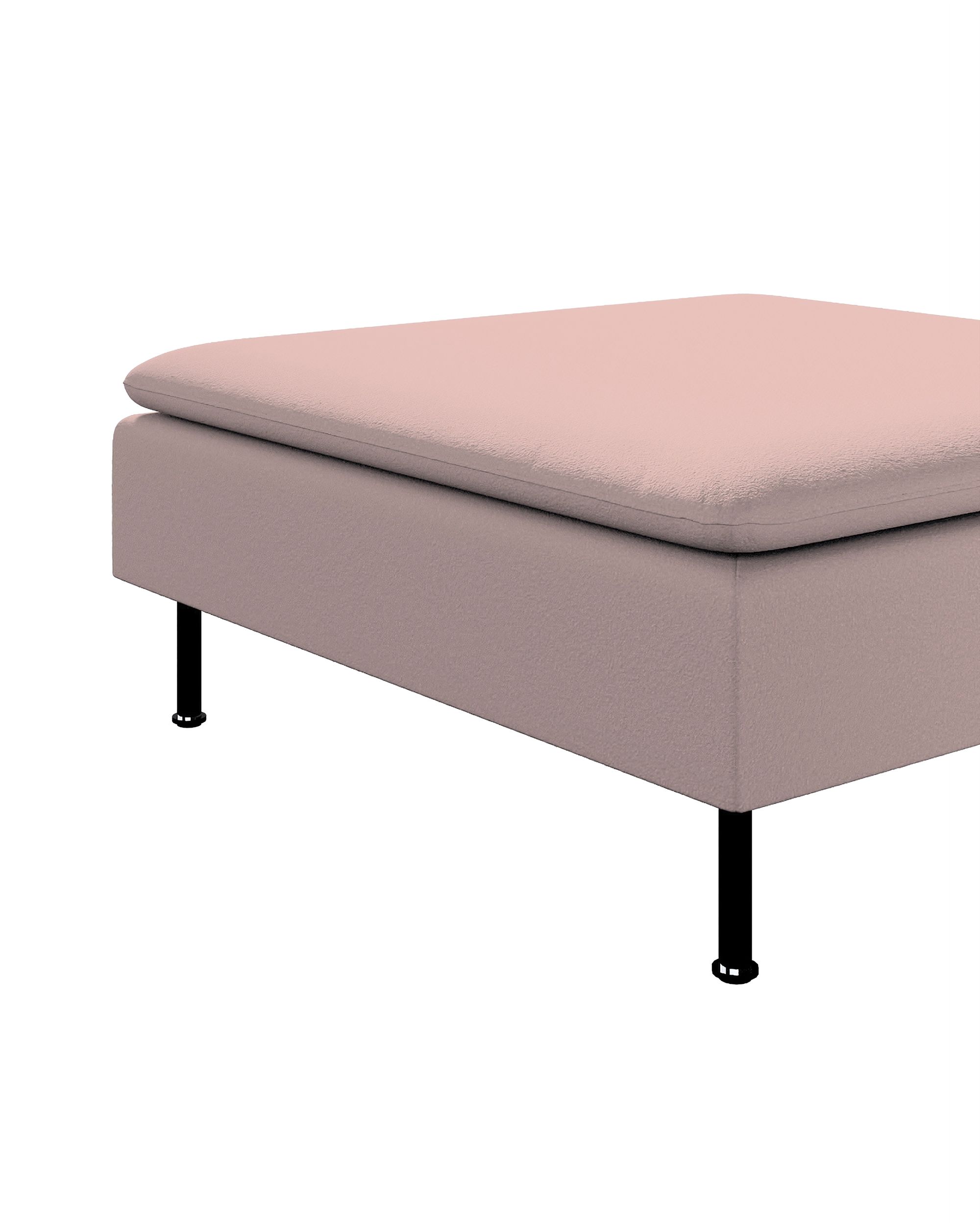 Söderhamn footstool cover product colour pink fabric structured (hover)