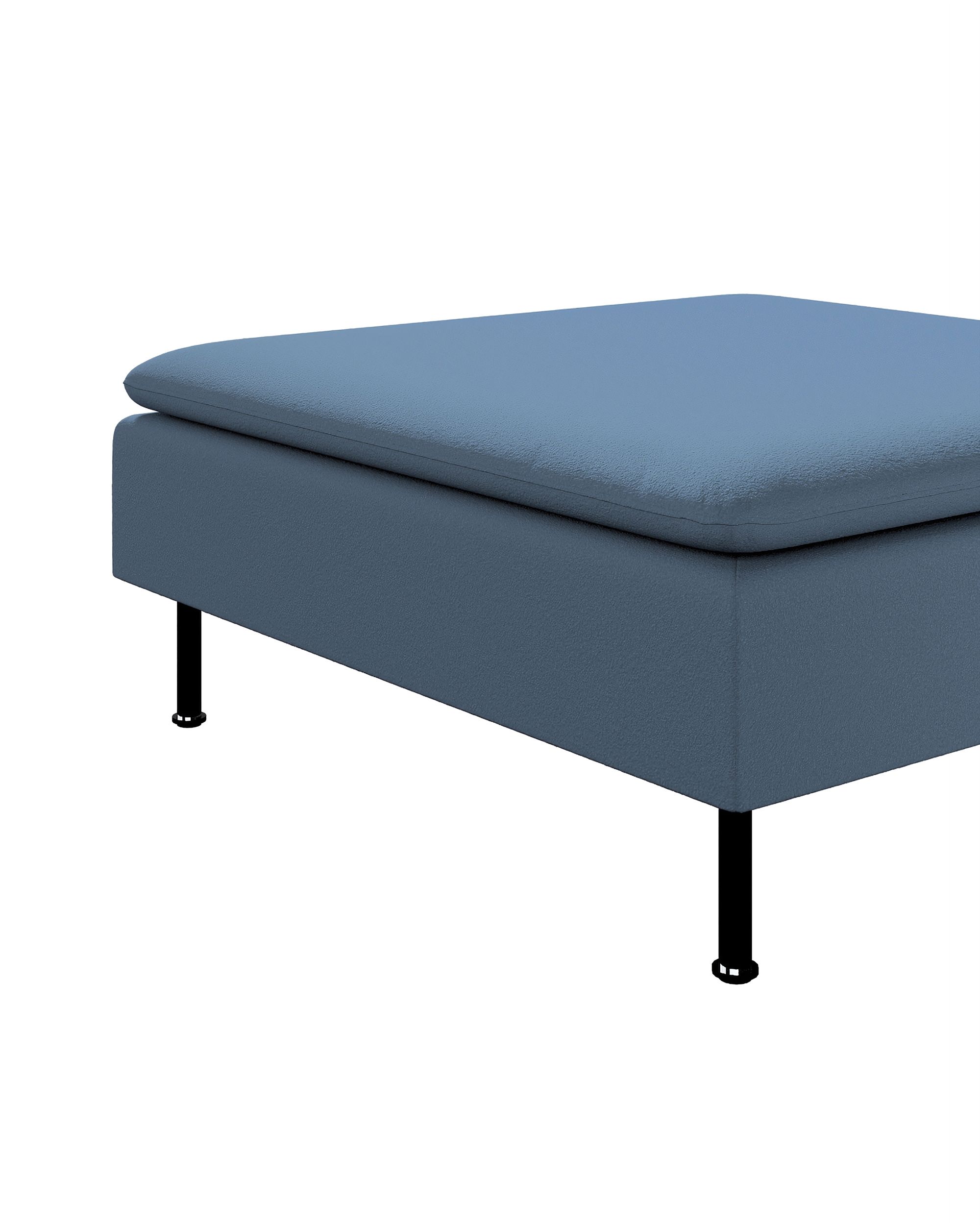 Söderhamn footstool cover product colour blue fabric structured (hover)