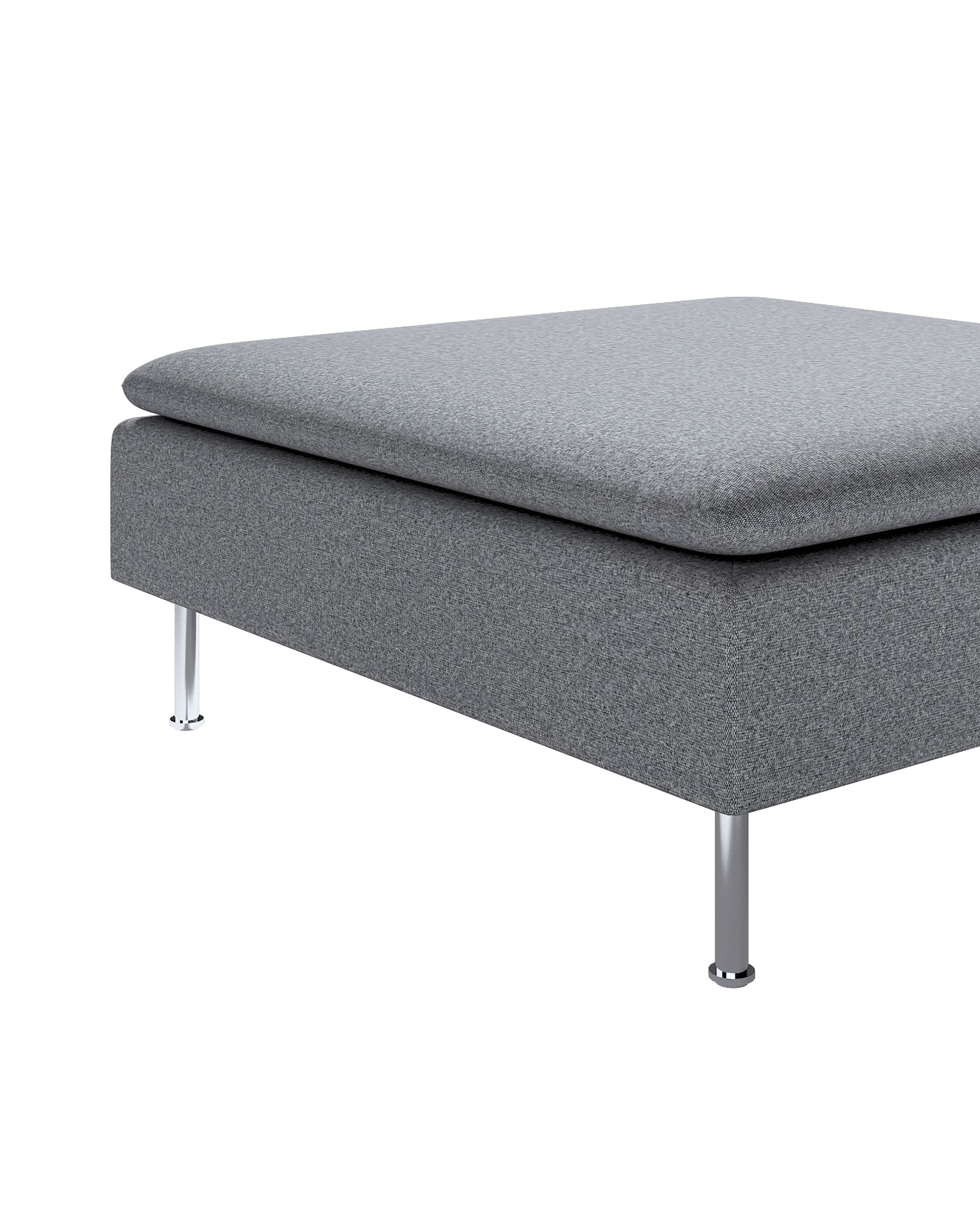 Söderhamn footstool cover product colour grey fabric structured (hover)