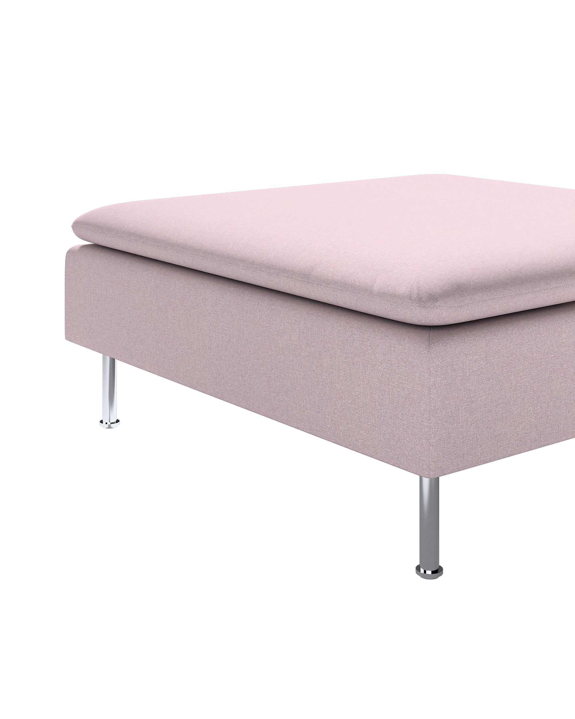 Söderhamn footstool cover product colour pink fabric structured (hover)