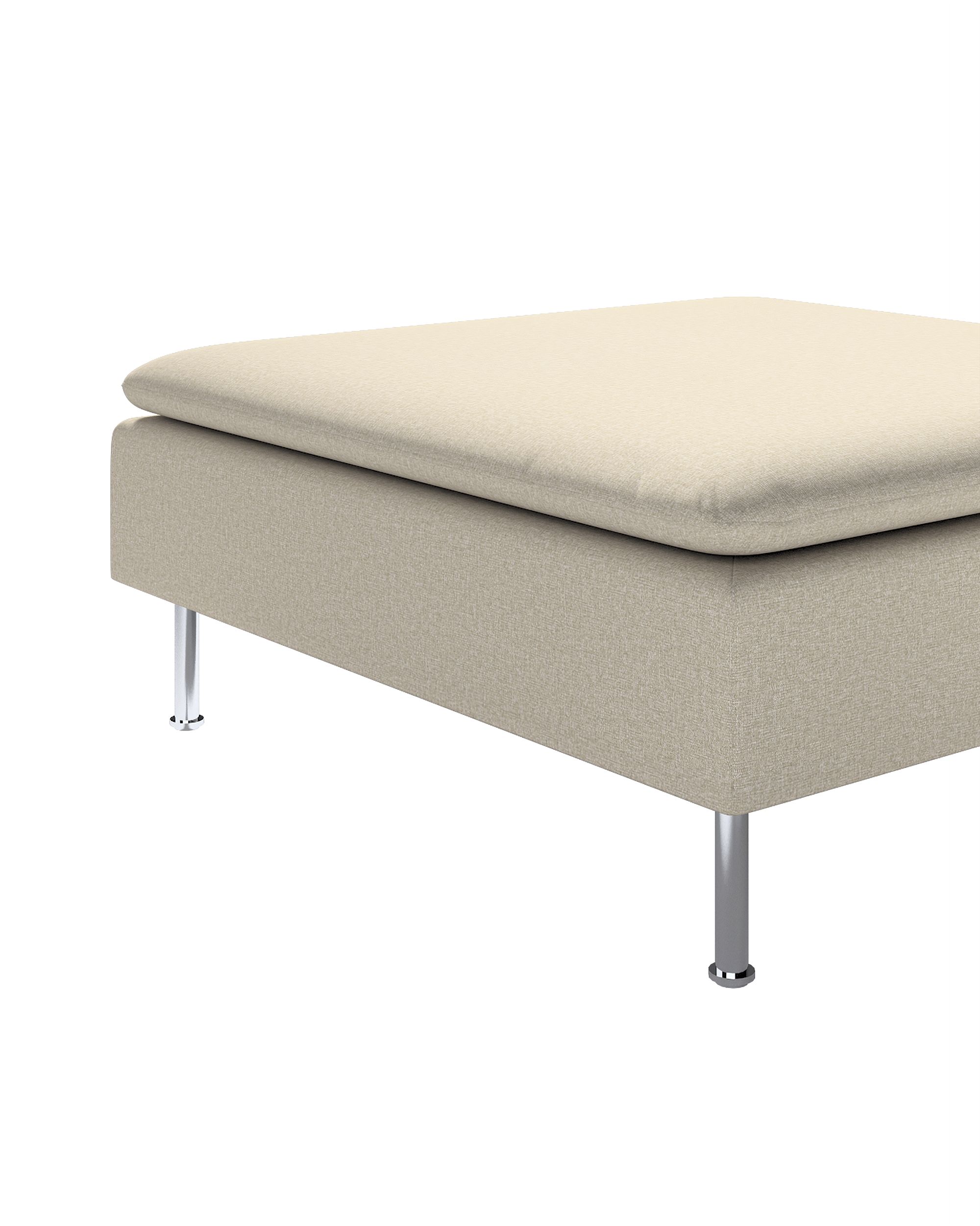 Söderhamn footstool cover product colour beige fabric structured (hover)