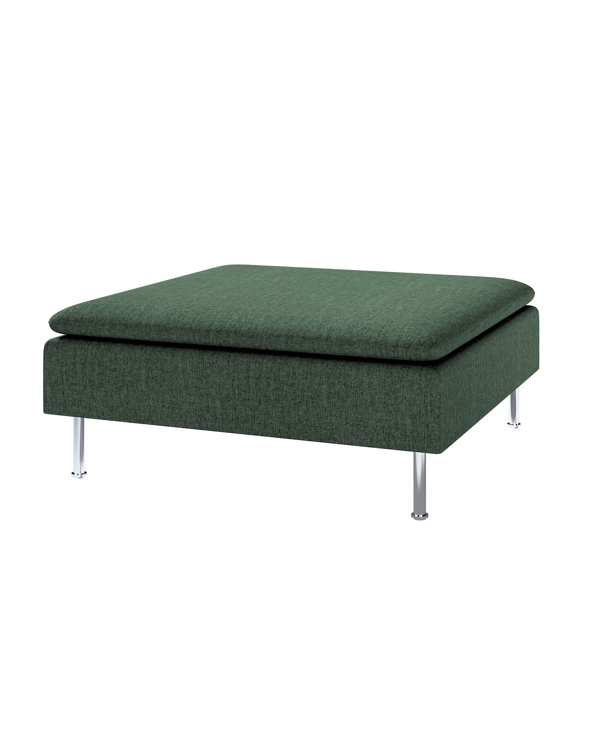 Söderhamn footstool cover product colour green fabric structured