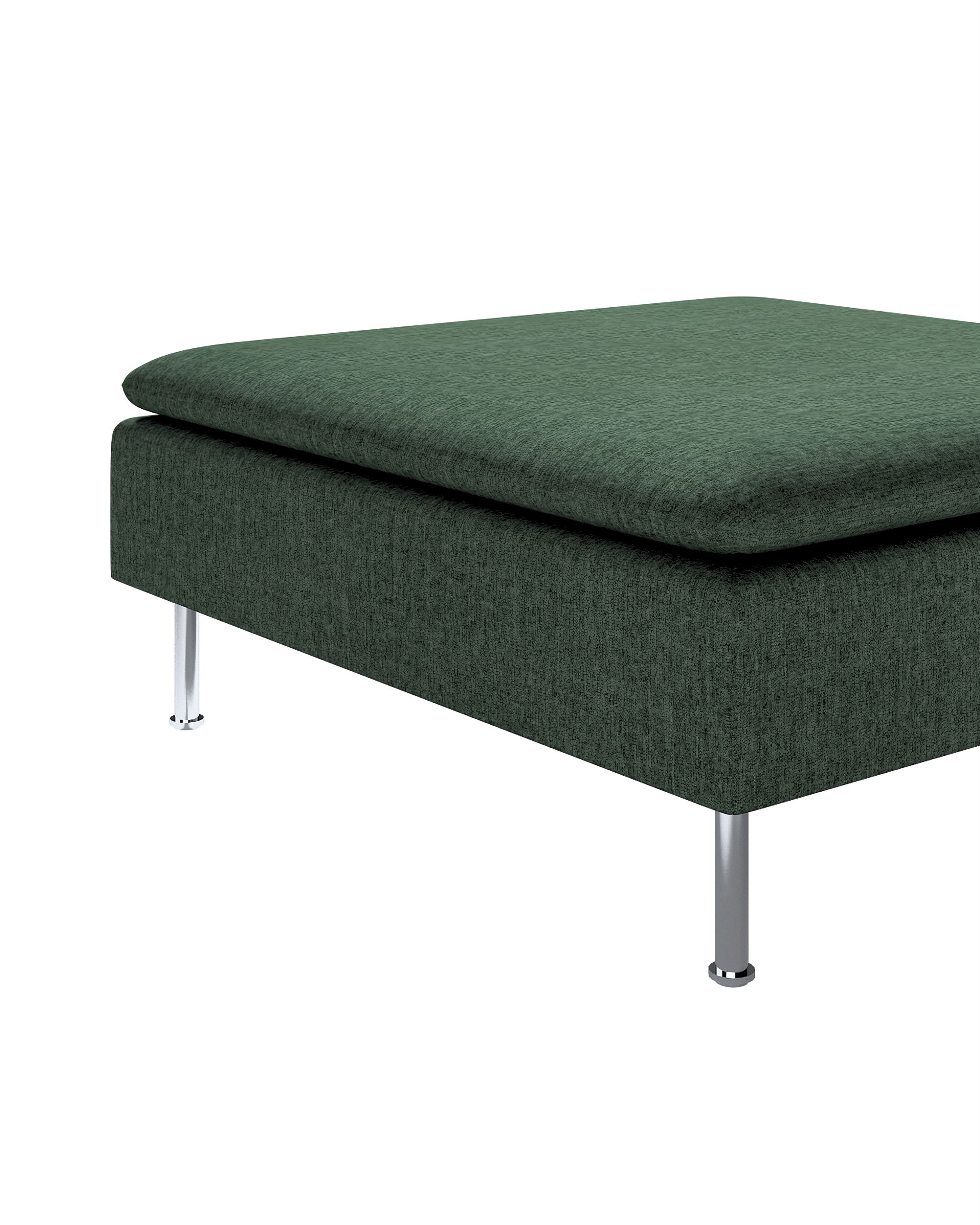 Söderhamn footstool cover product colour green fabric structured (hover)