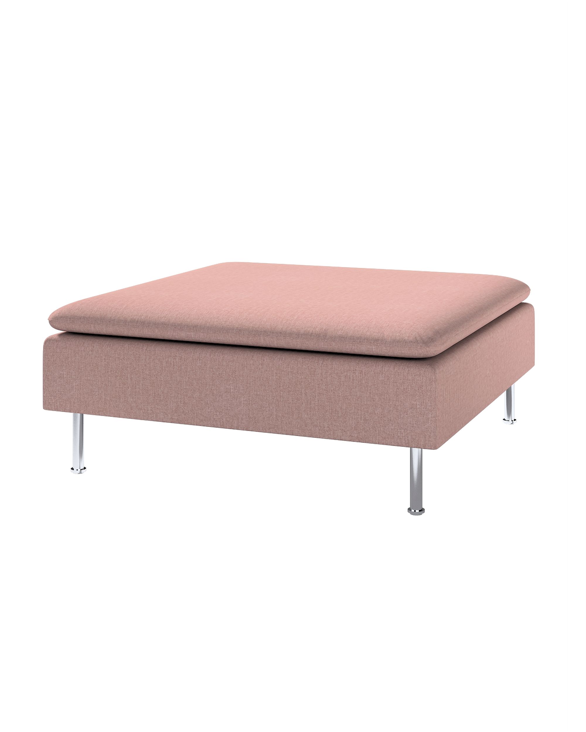 Söderhamn footstool cover product colour pink fabric structured