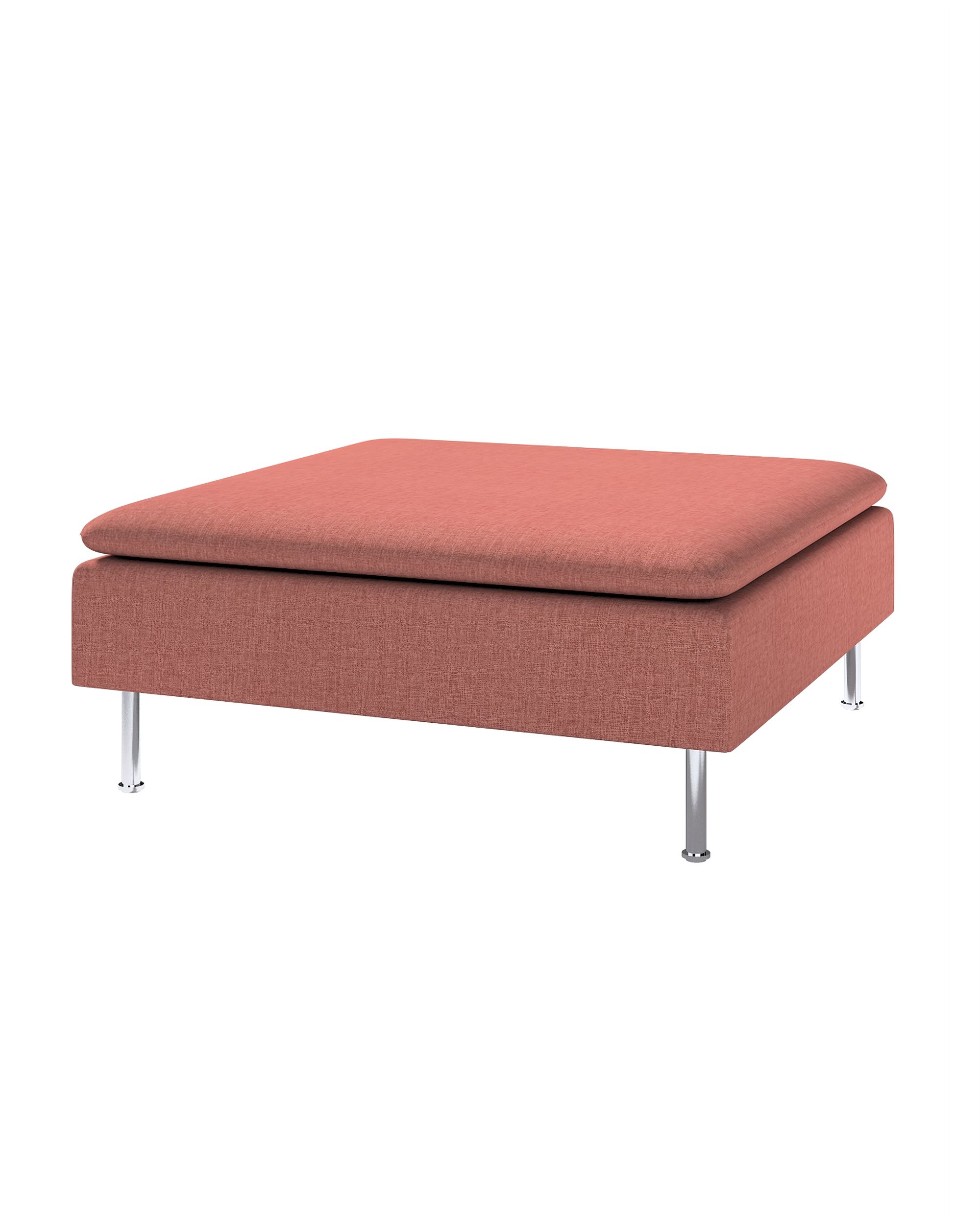 Söderhamn footstool cover product colour brown fabric structured
