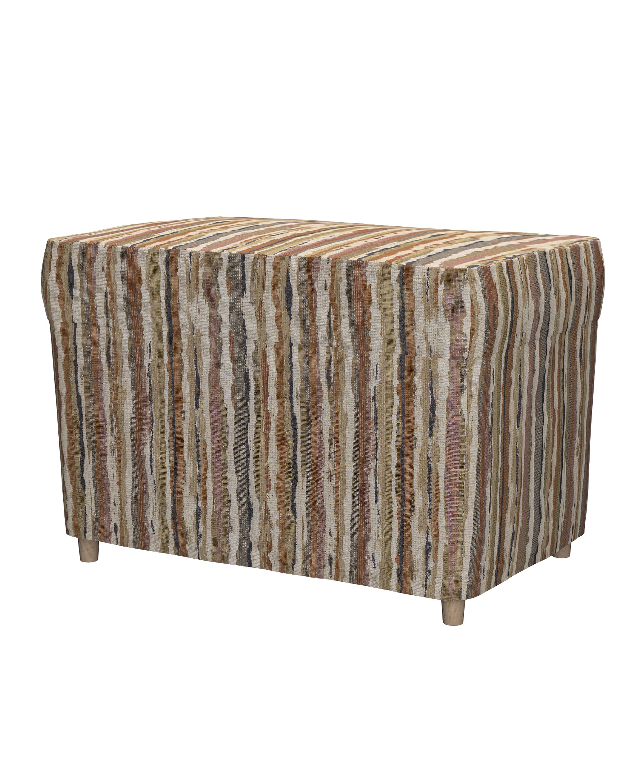 Strandmon footstool cover product colour beige fabric structured, patterned