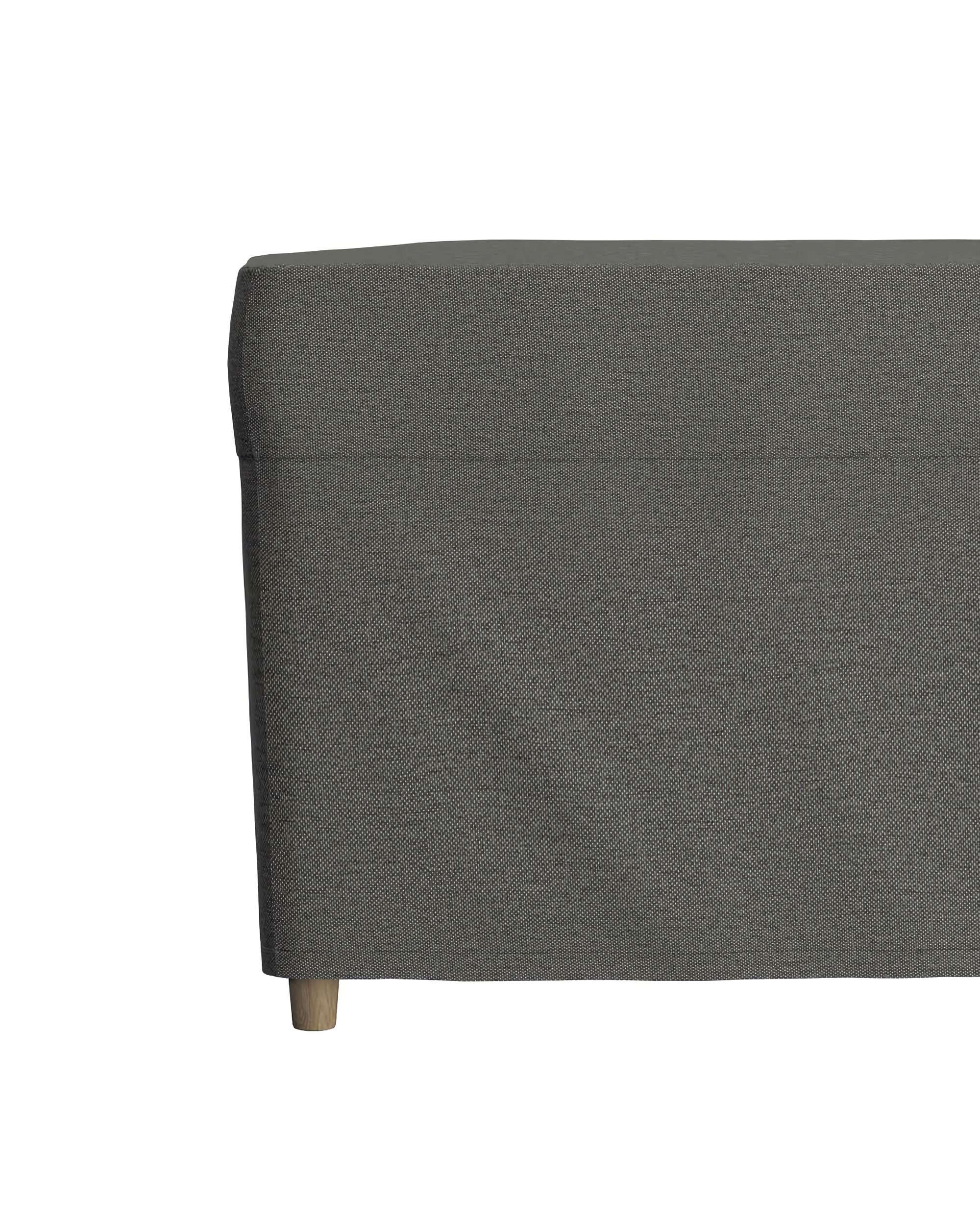 Strandmon footstool cover product colour grey fabric structured (hover)
