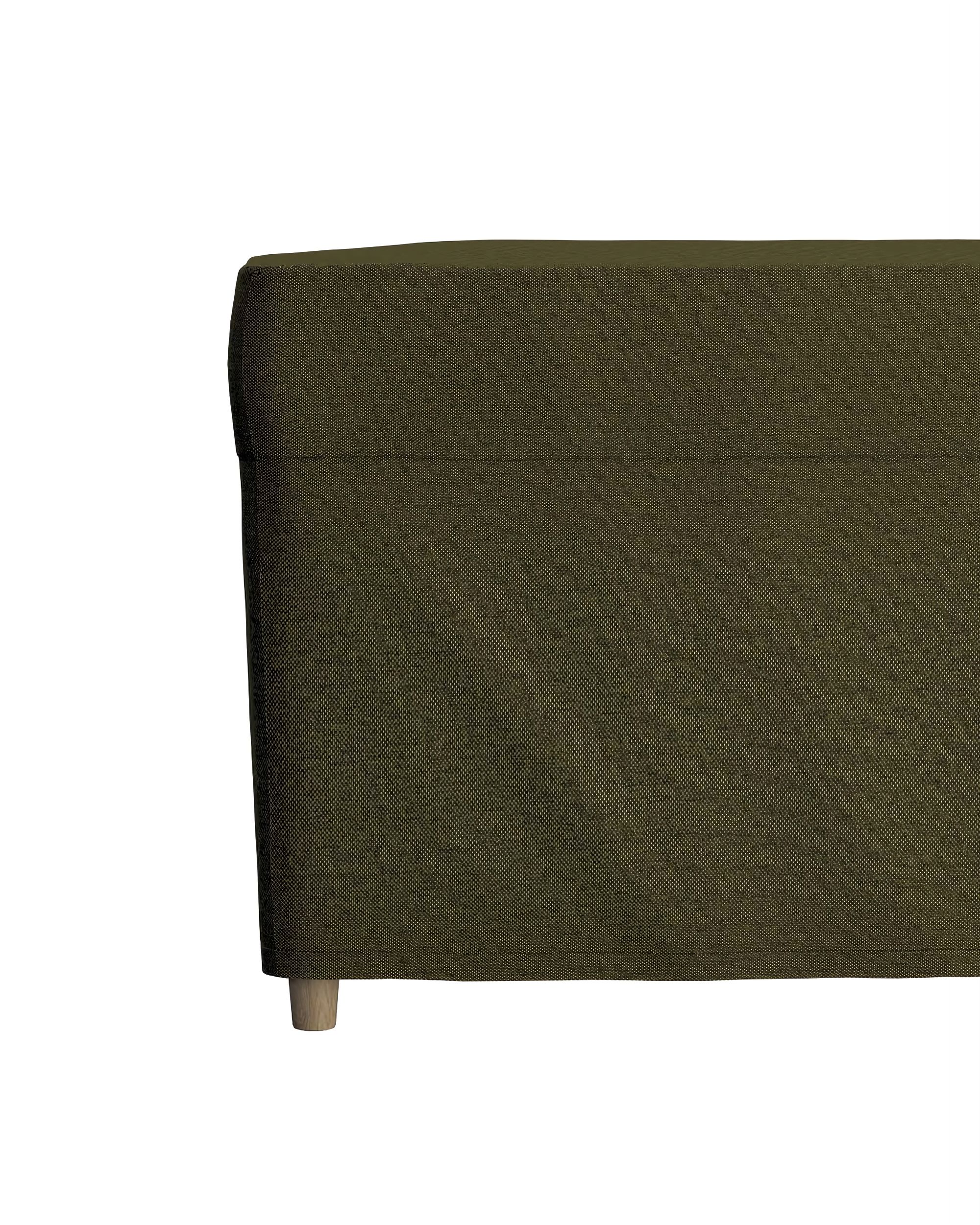 Strandmon footstool cover product colour green fabric structured (hover)