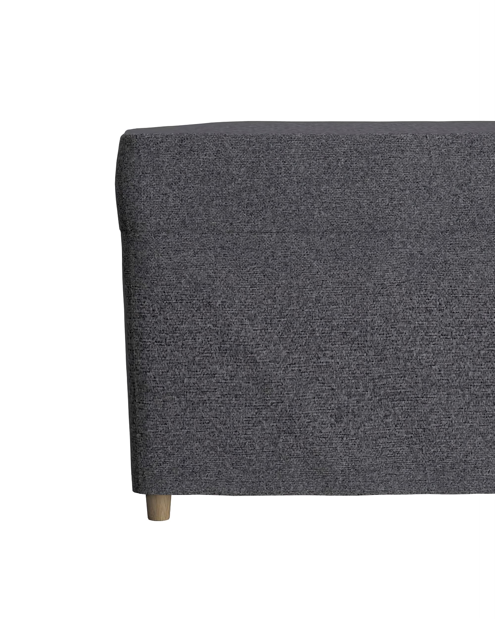 Strandmon footstool cover product colour grey fabric structured (hover)