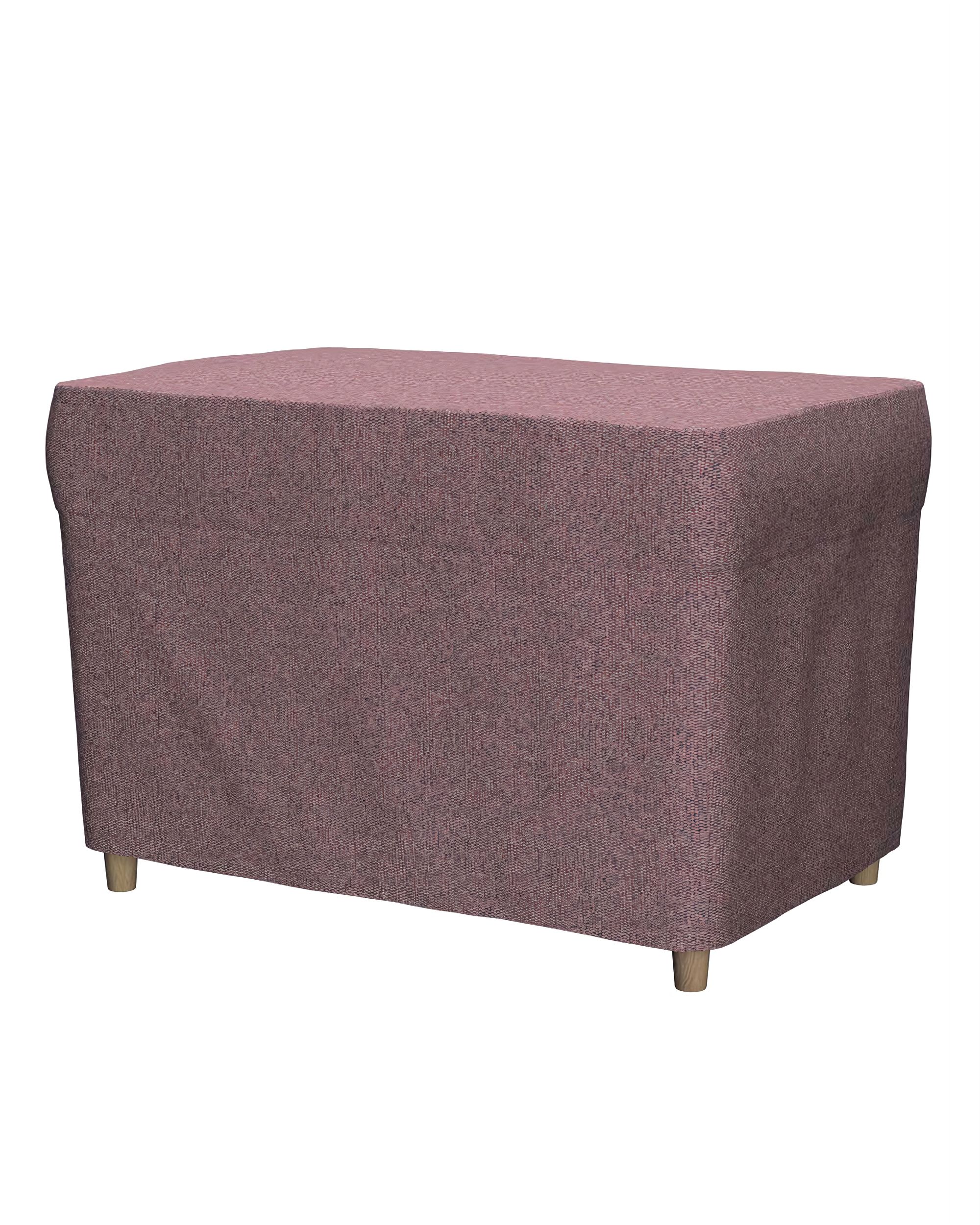 Strandmon footstool cover product colour pink fabric structured