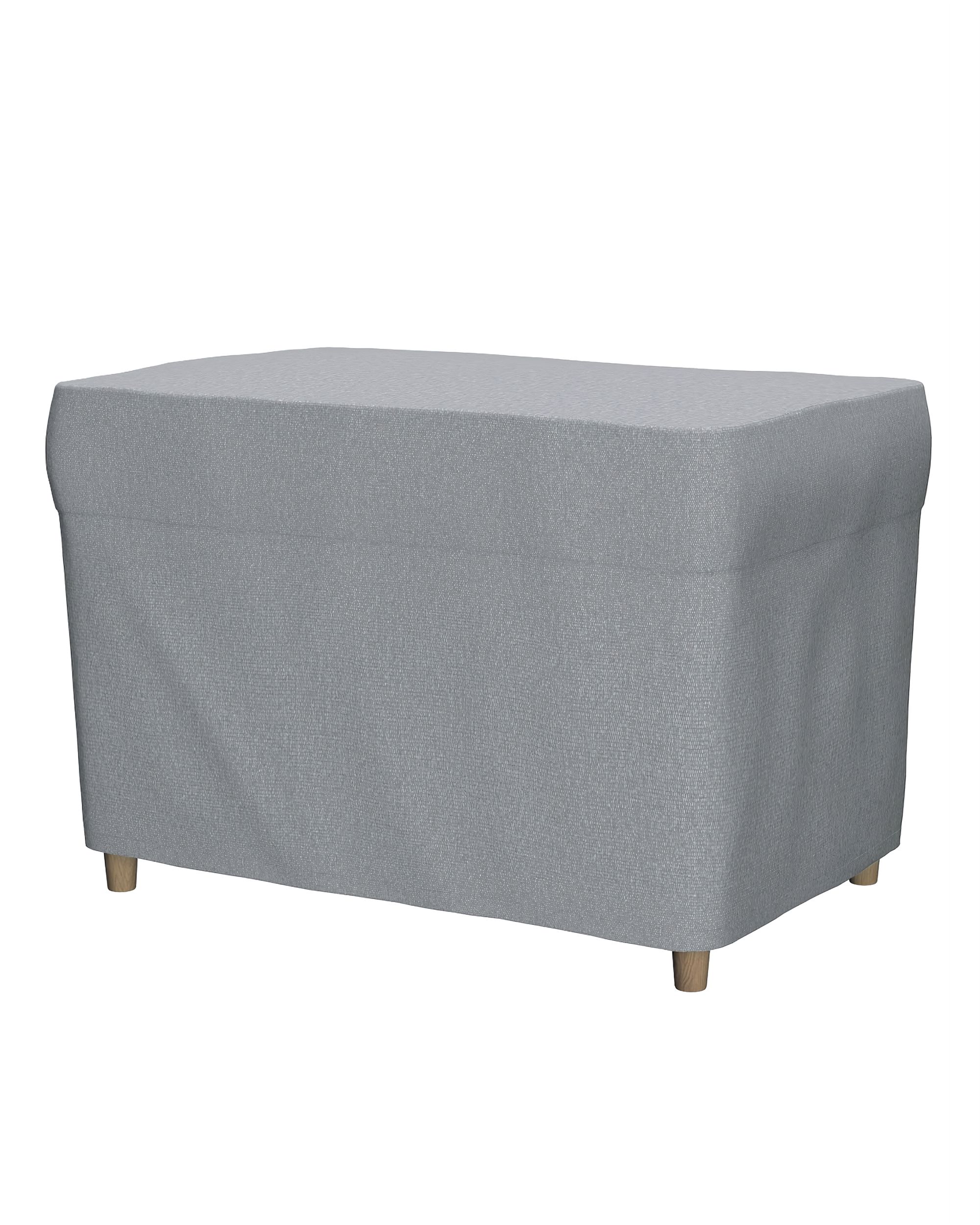 Strandmon footstool cover product colour grey fabric structured