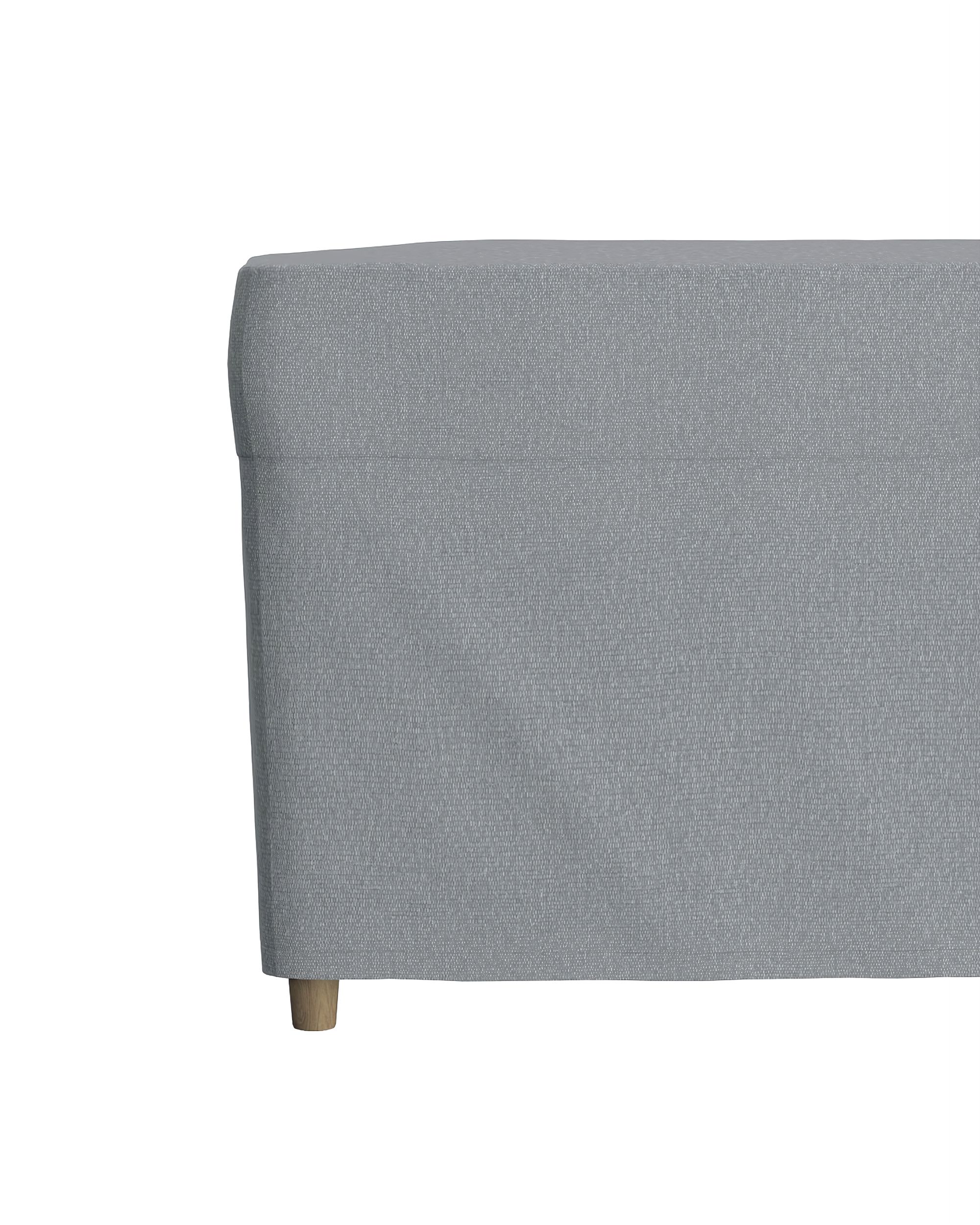 Strandmon footstool cover product colour grey fabric structured (hover)