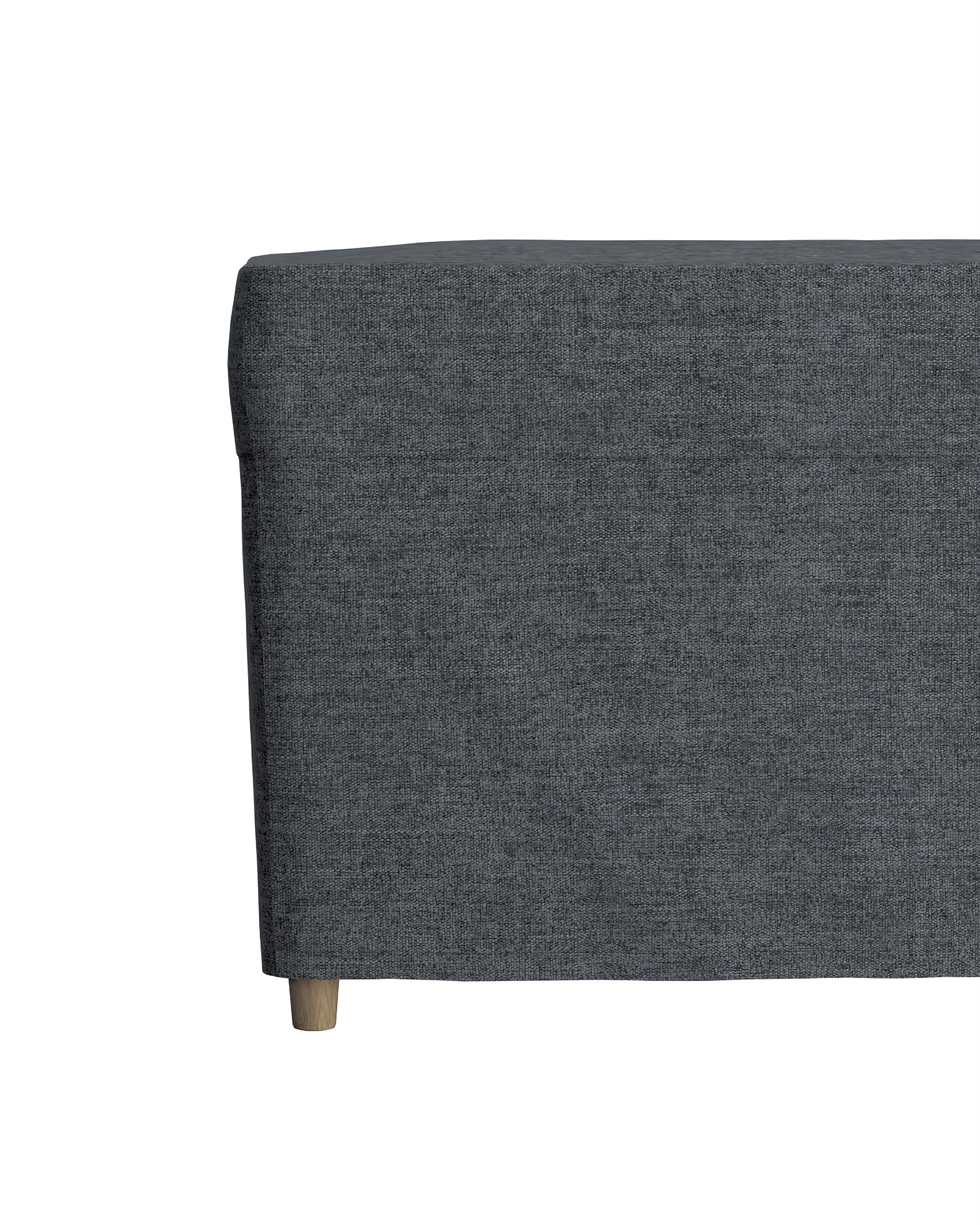Strandmon footstool cover product colour grey fabric structured (hover)