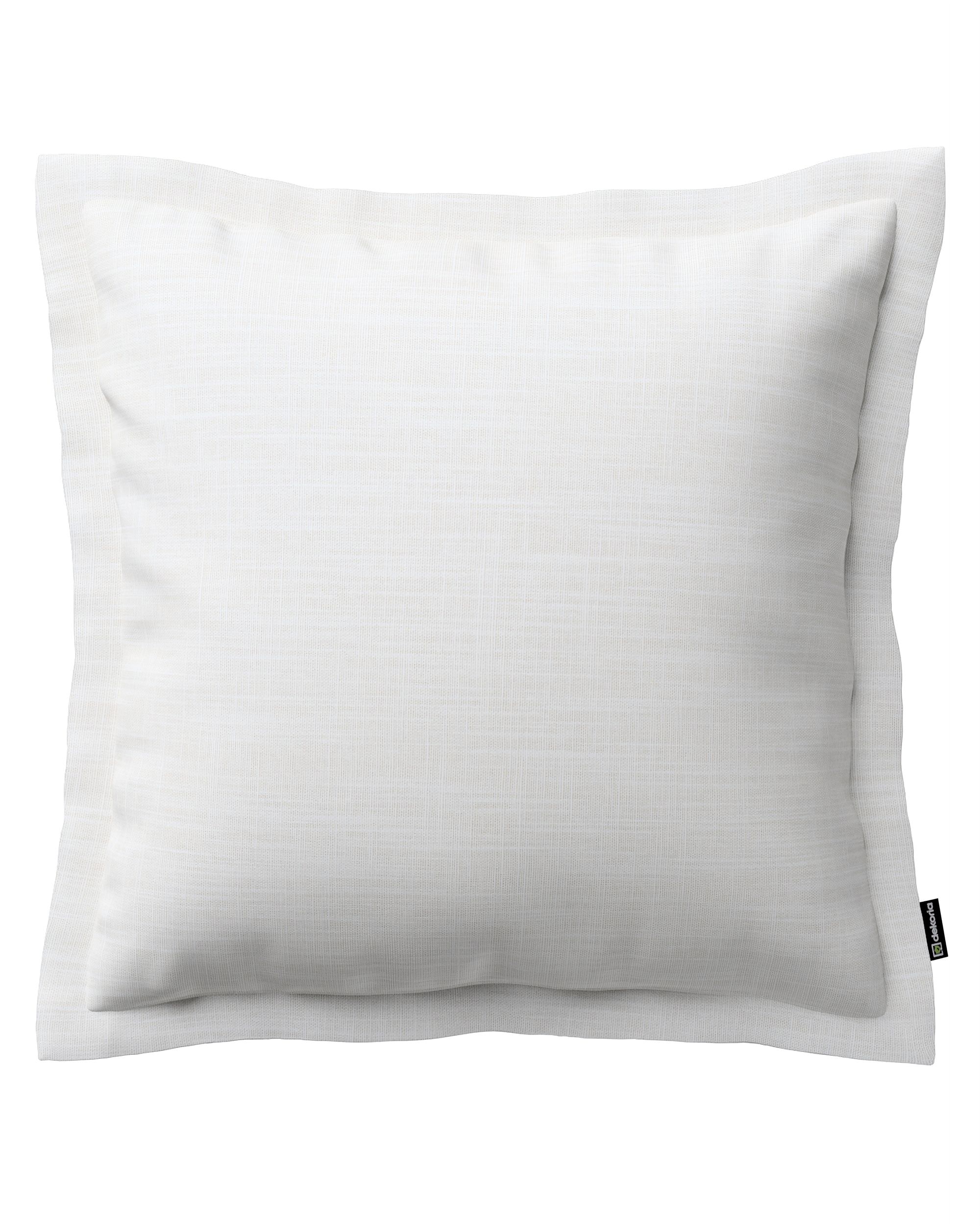 Mona cushion cover with border product colour white fabric structured