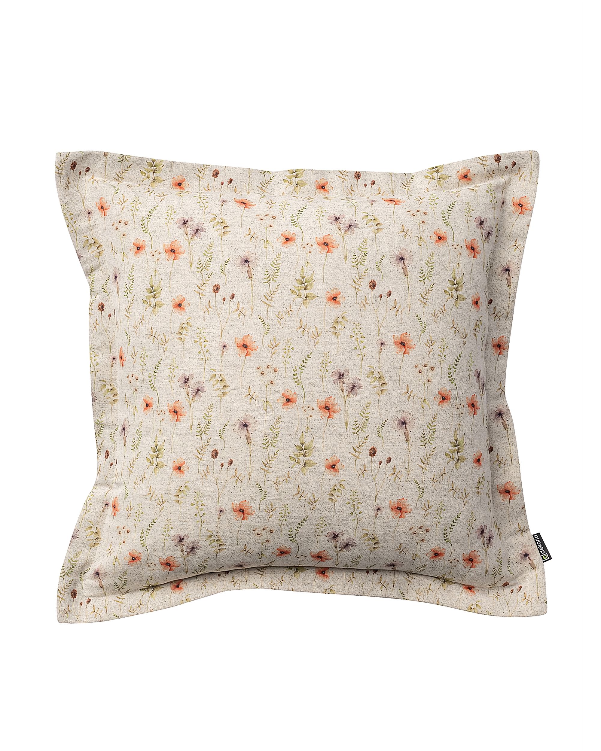 Mona cushion cover with border product colour multicolour fabric structured, patterned (hover)