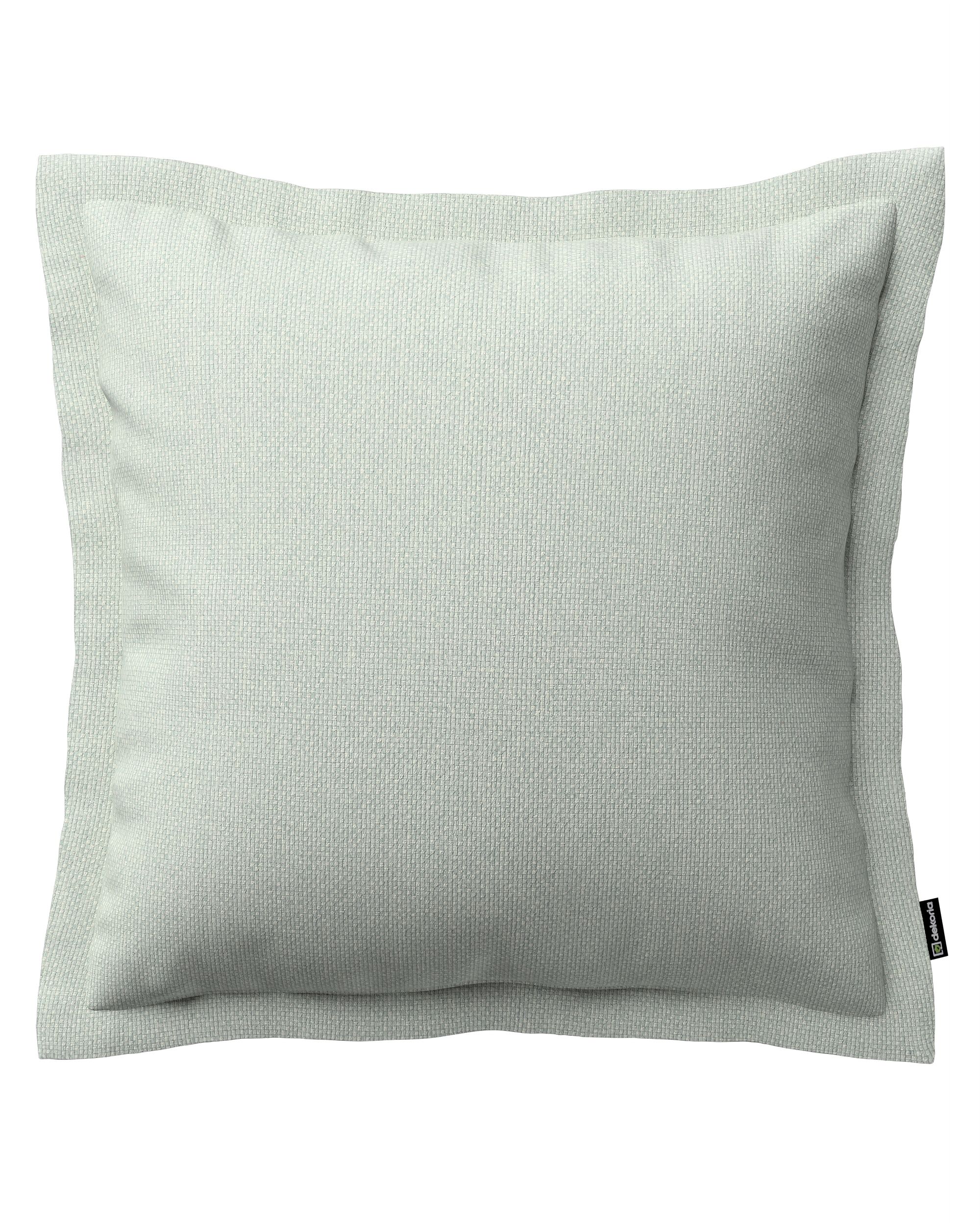 Mona cushion cover with border product colour blue fabric structured