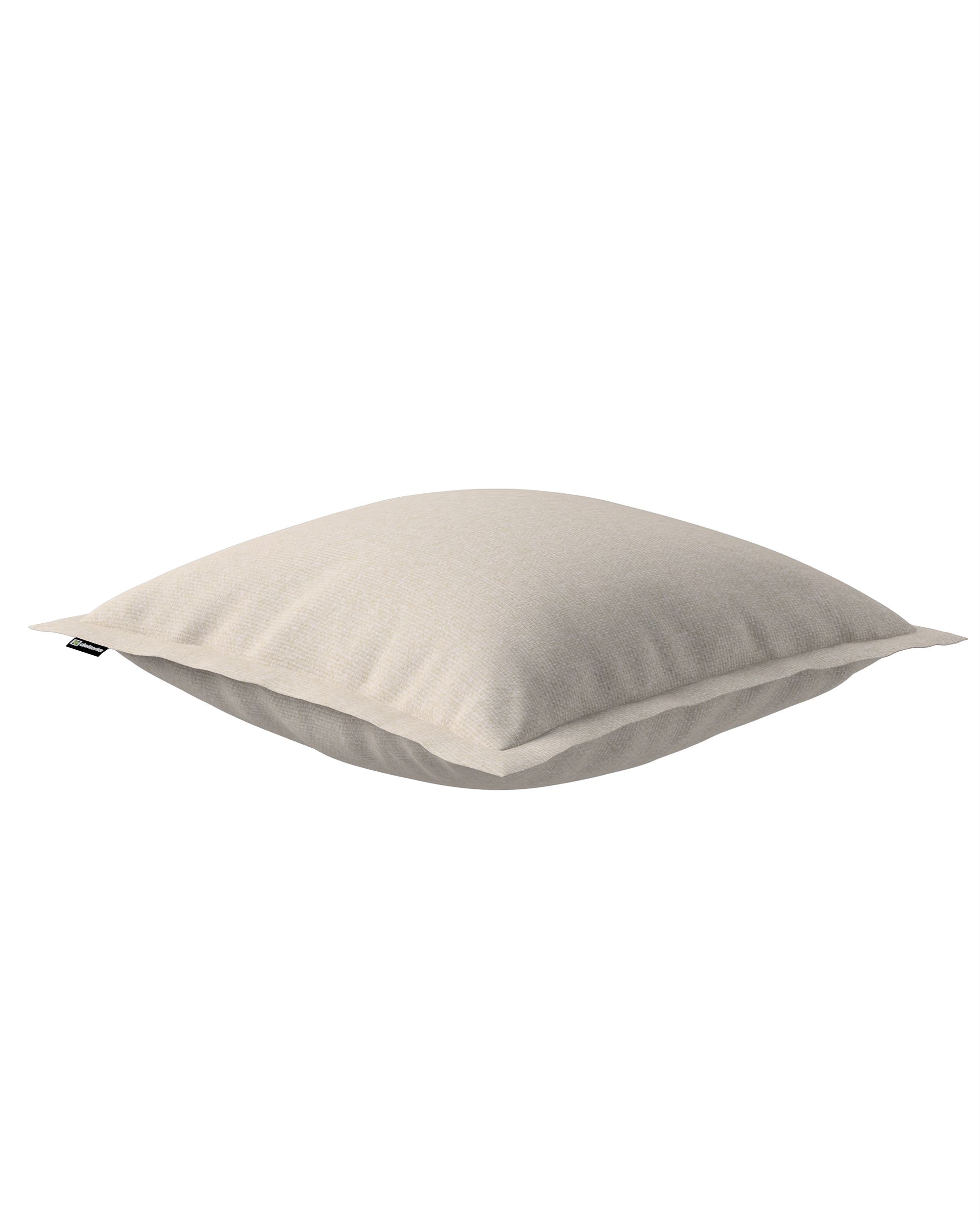 Mona cushion cover with border product colour grey fabric structured (hover)