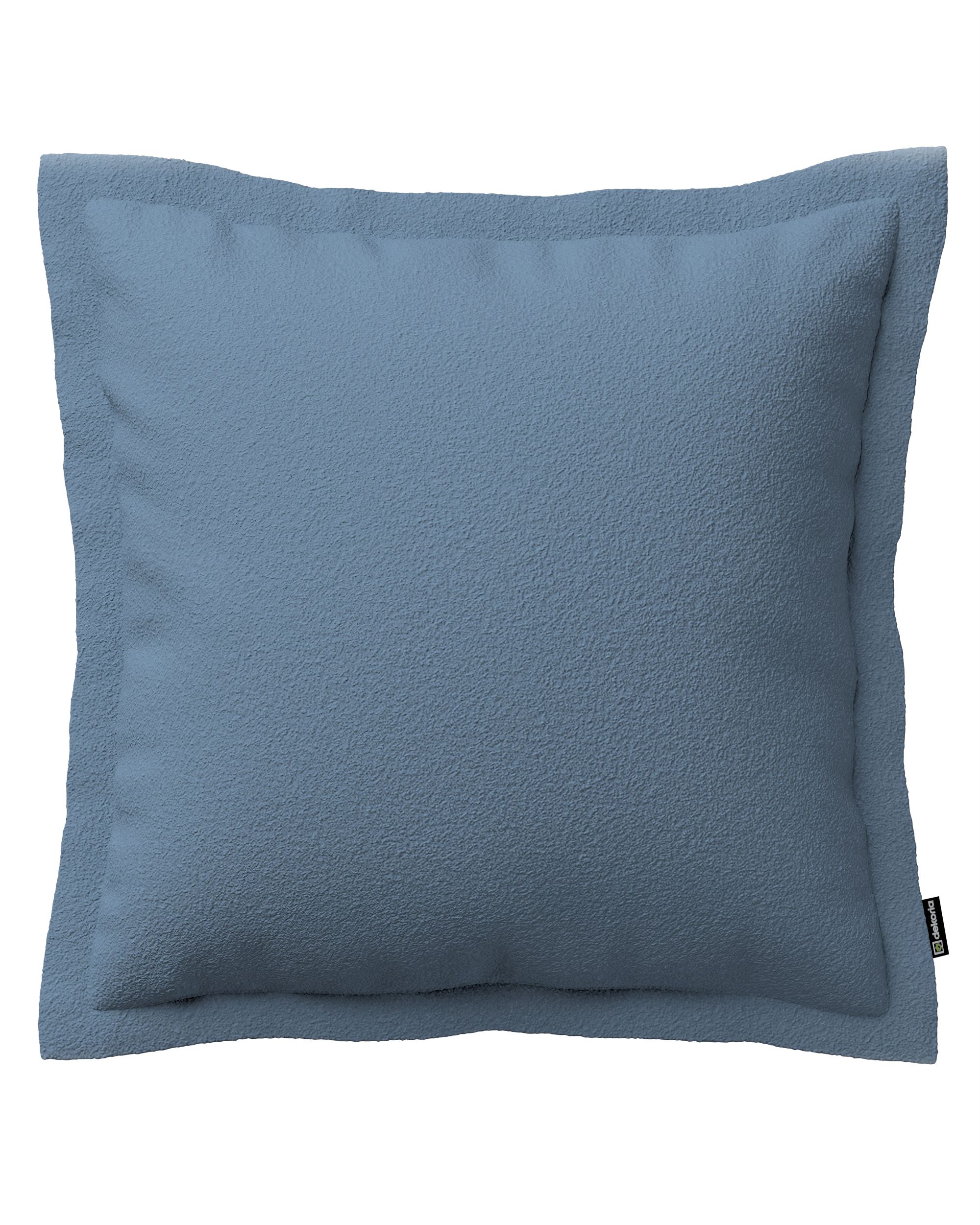 Mona cushion cover with border product colour blue fabric structured