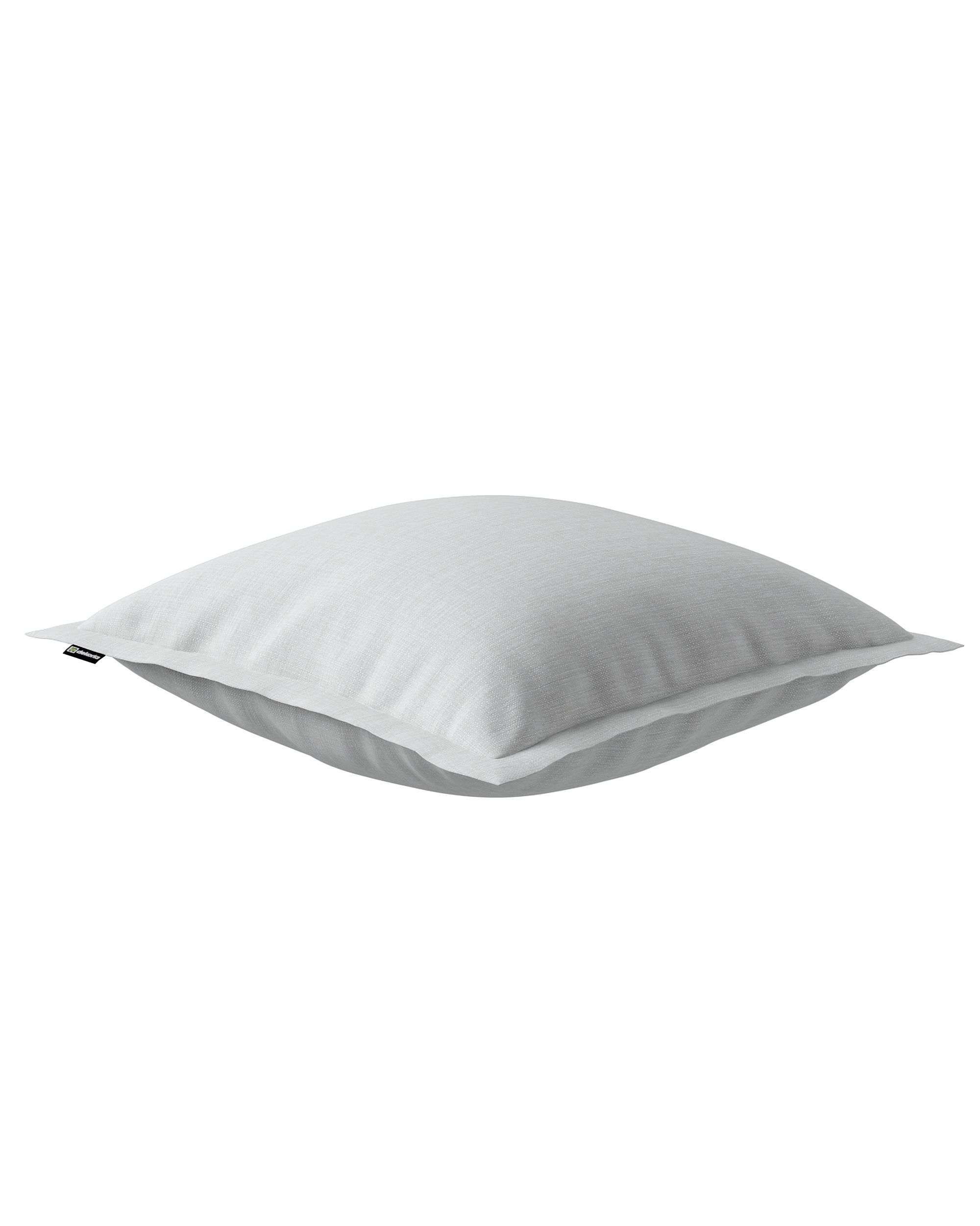 Mona cushion cover with border product colour grey fabric outdoor, structured (hover)
