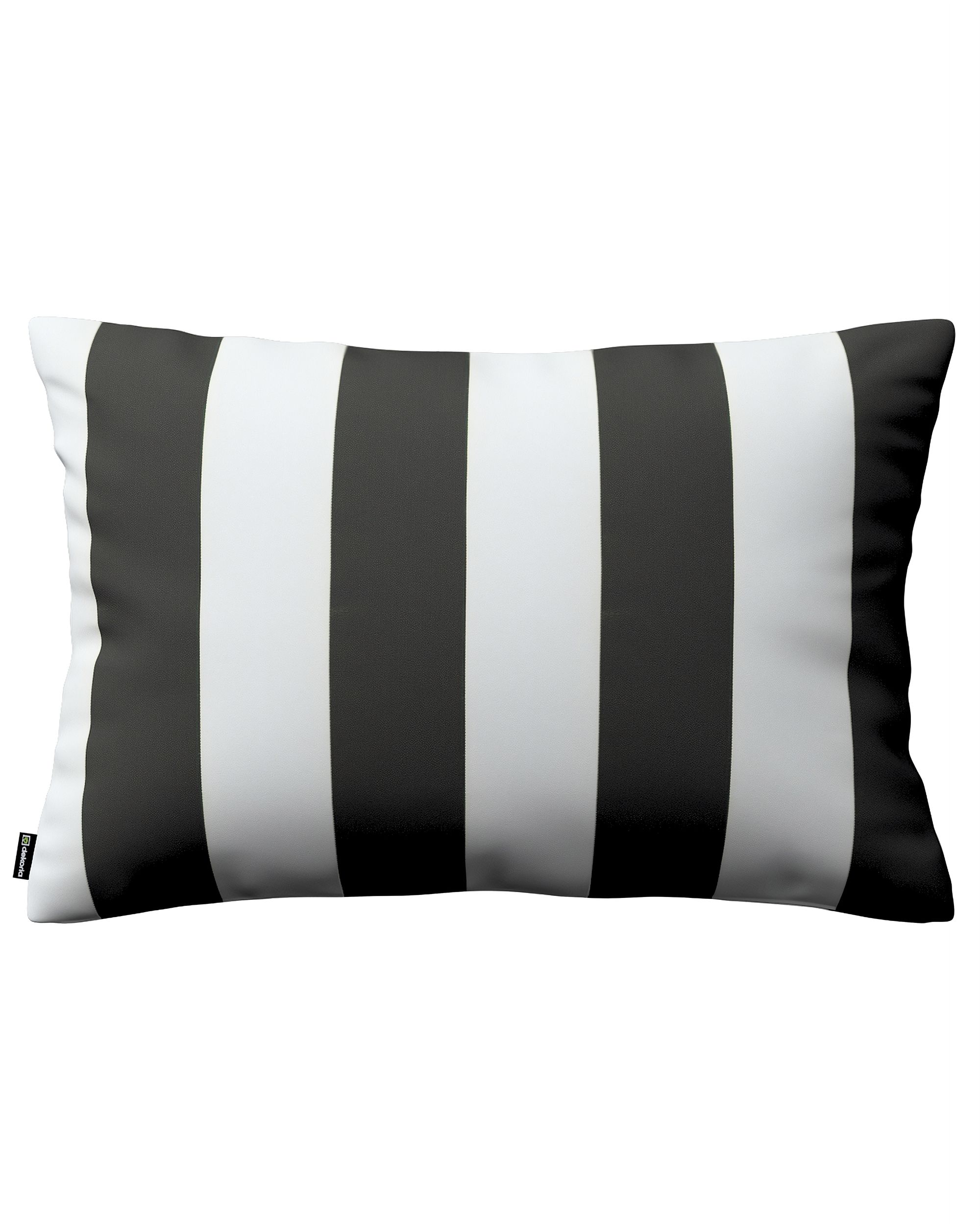 Kinga rectangular cushion cover product colour black fabric patterned