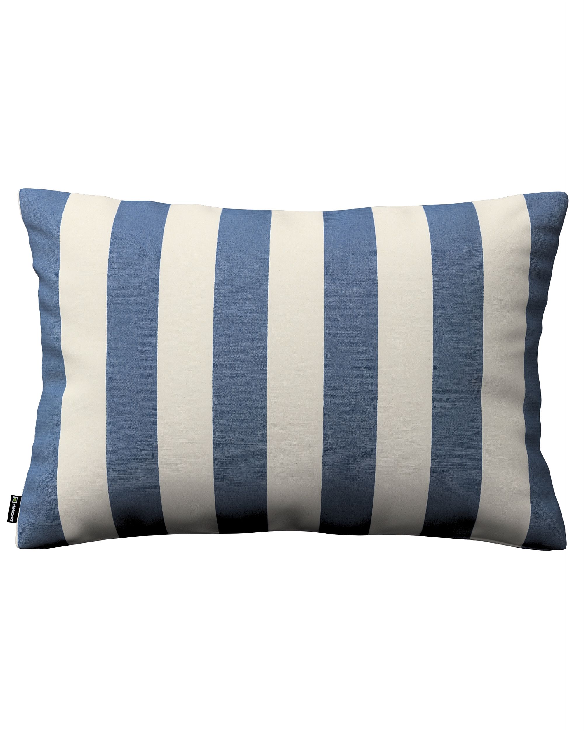 Kinga rectangular cushion cover product colour blue fabric patterned