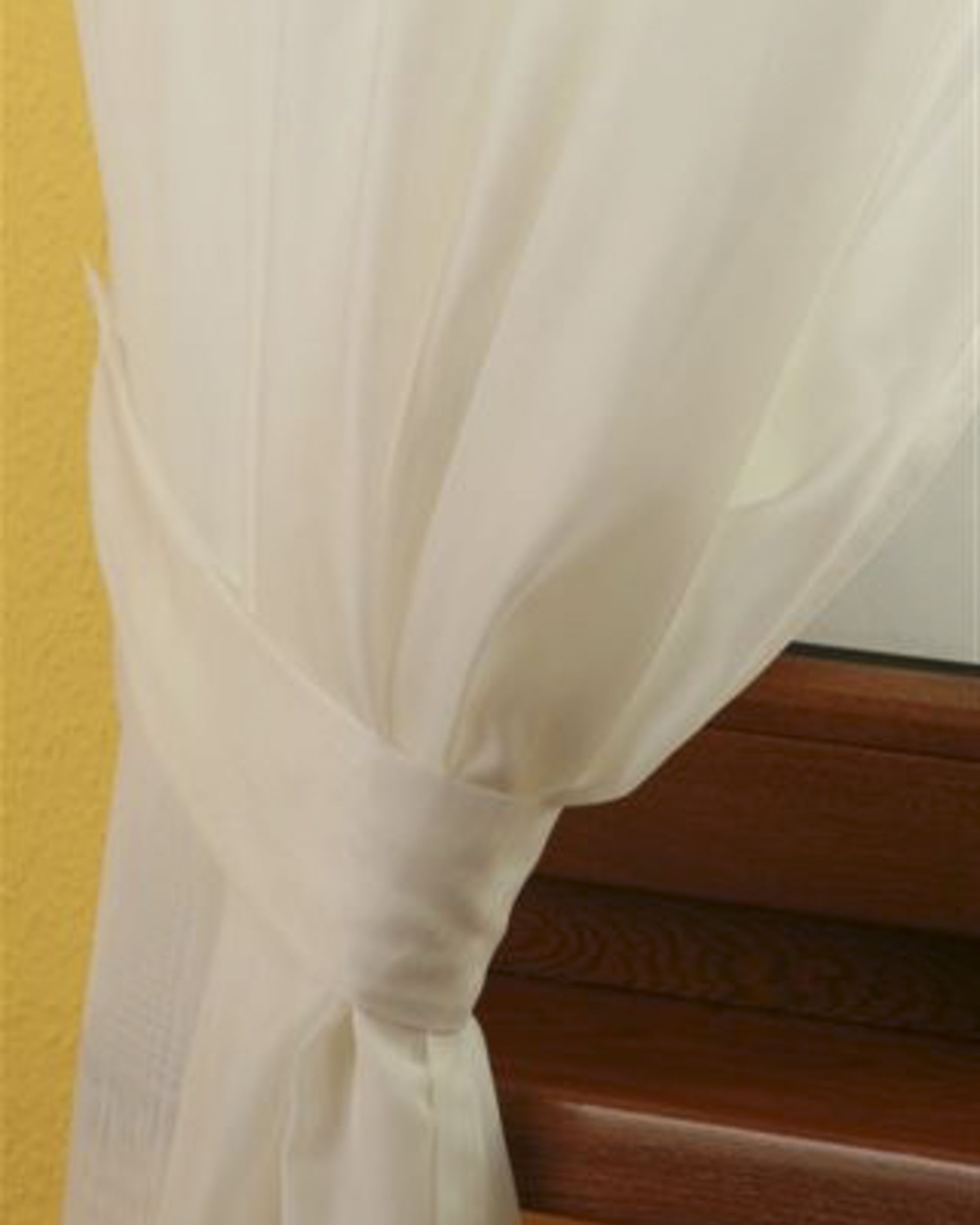 Victoria voile tieback product colour white fabric semi-sheer, gloss