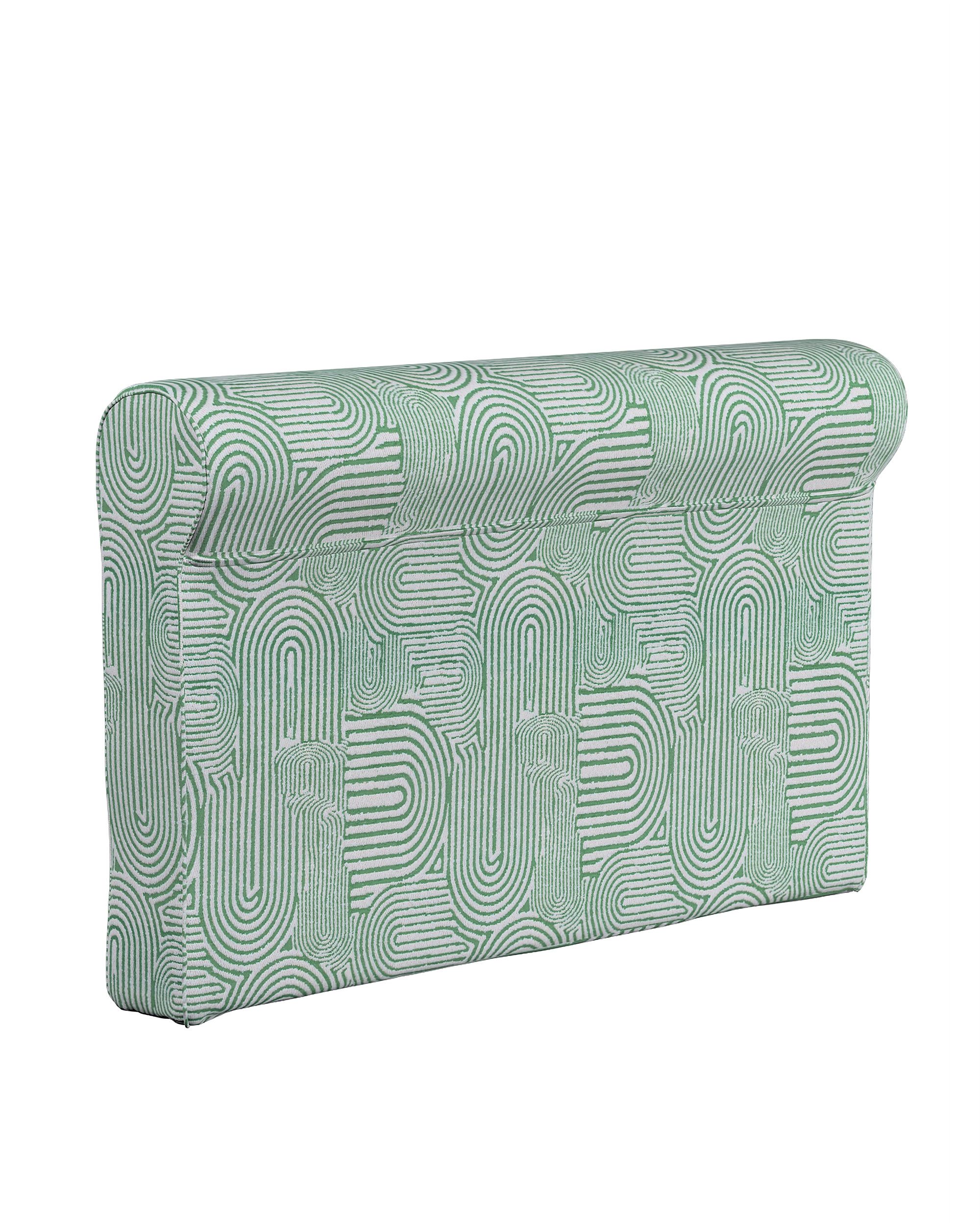 Grönlid armrest cover product colour green fabric structured, patterned