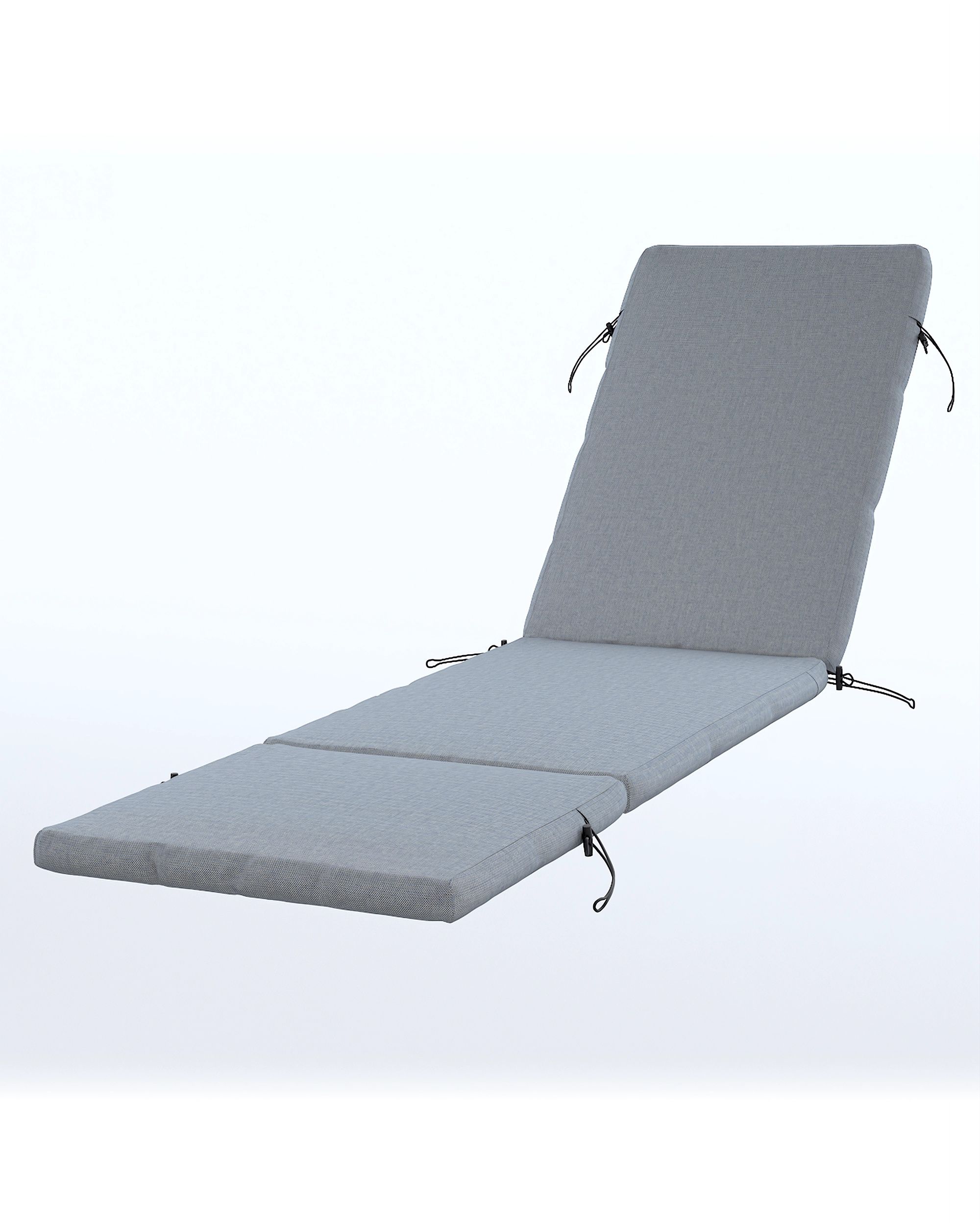 Duvholmen lounger cushion cover 190x60cm (NÄMMARÖ, SEGERÖN) product colour black fabric outdoor, structured