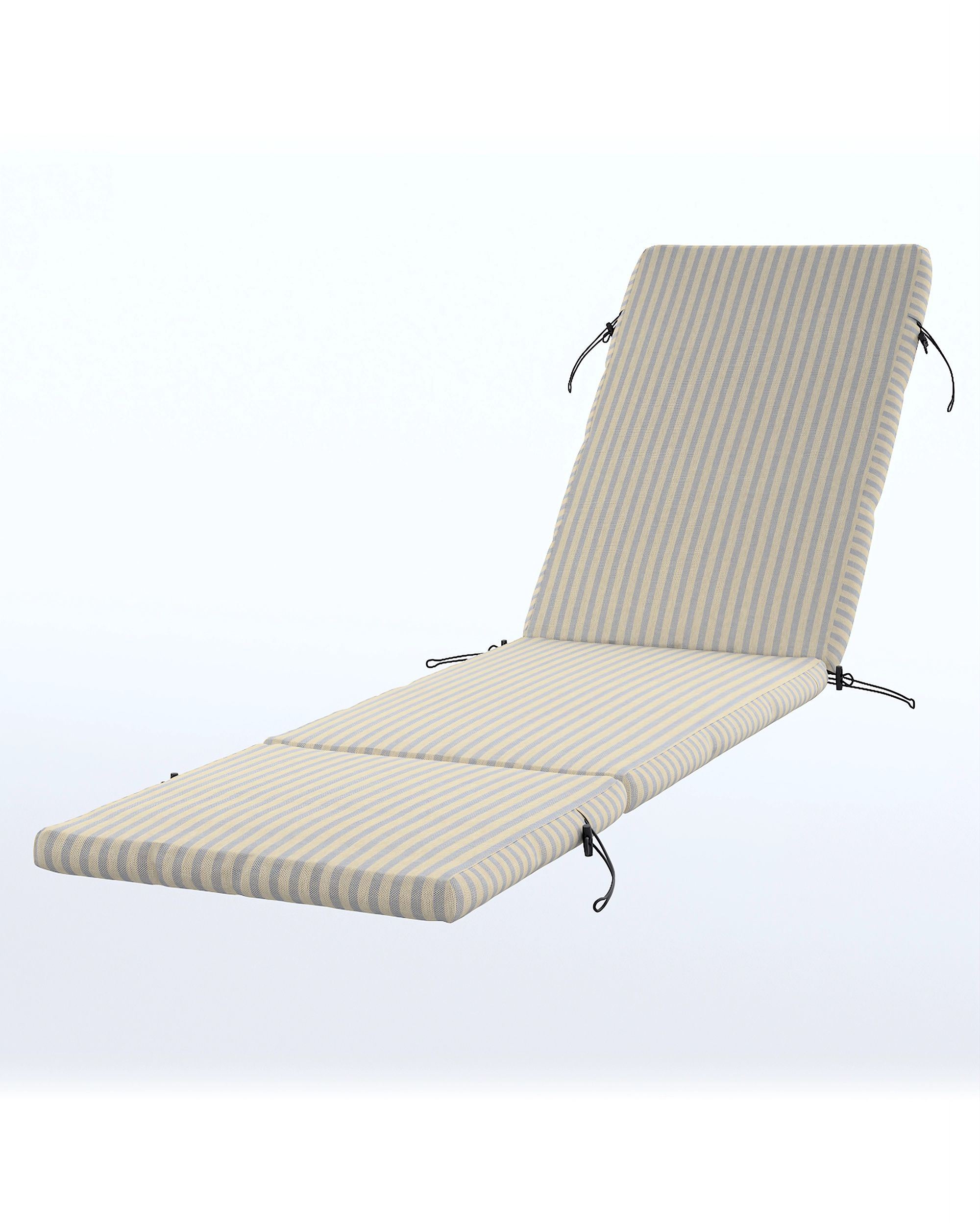 Duvholmen lounger cushion cover 190x60cm (NÄMMARÖ, SEGERÖN) product colour beige fabric outdoor, structured, patterned