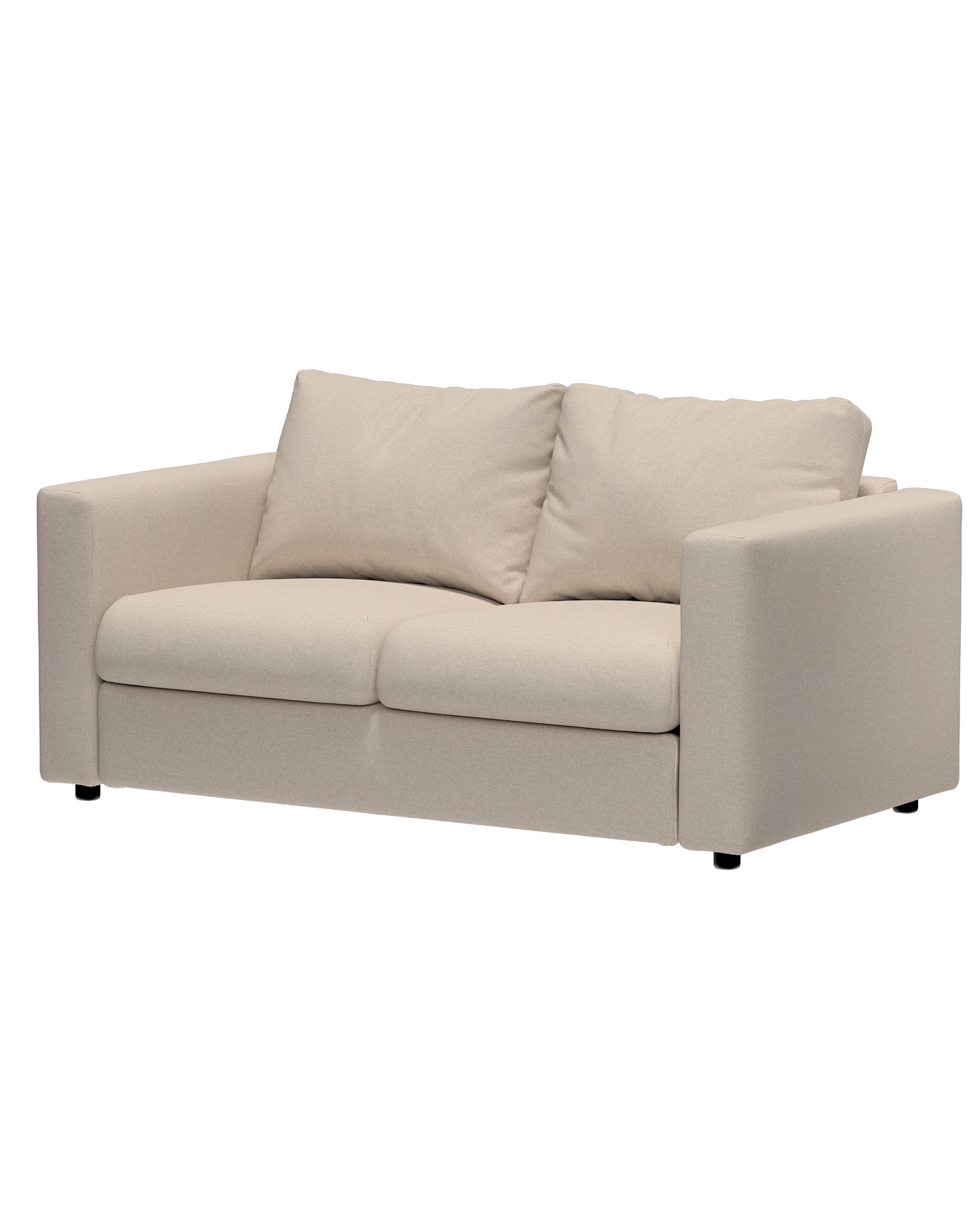 Cover for 2-seater section Vimle product colour grey fabric structured (hover)