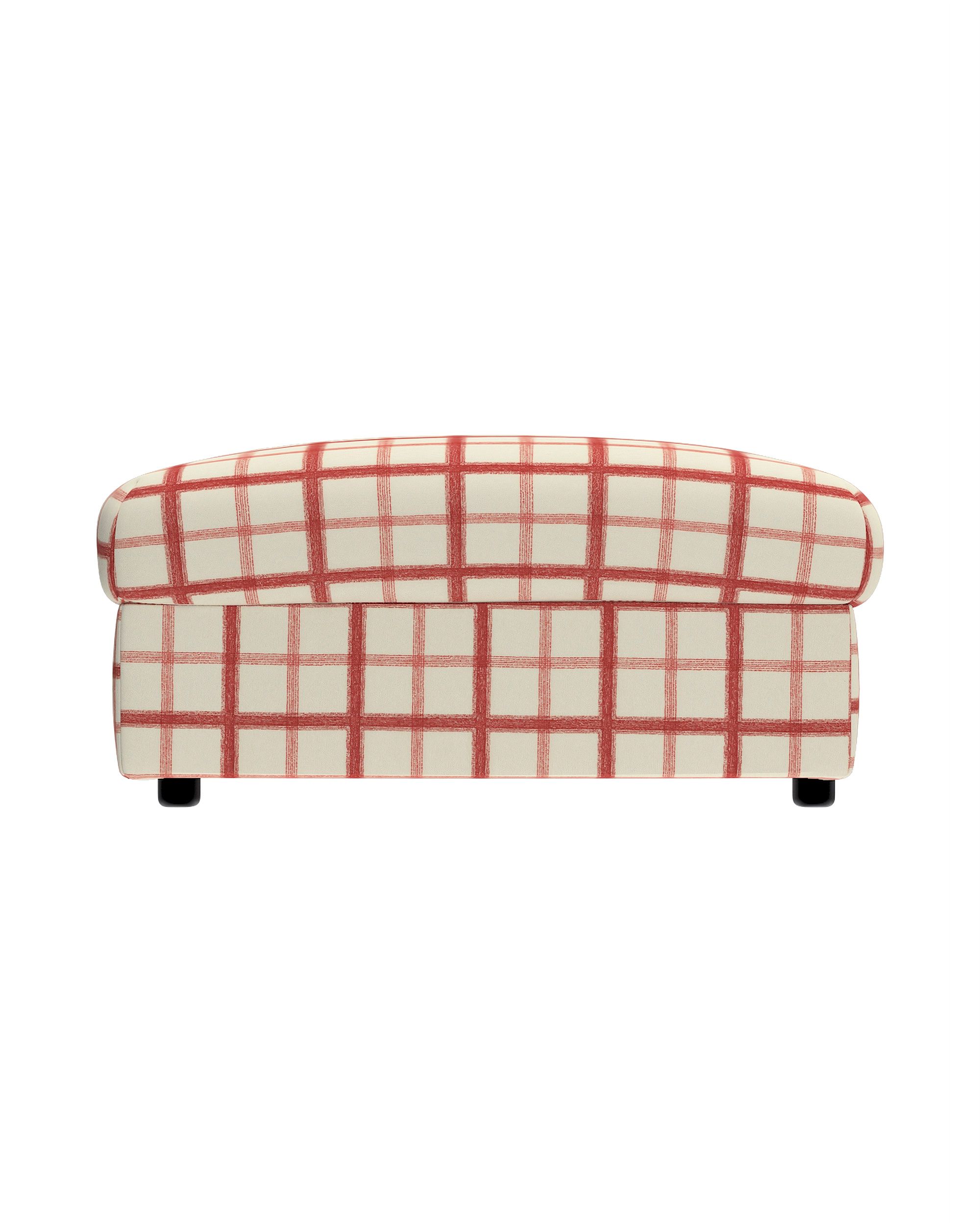 Cover for footstool Vimle product colour red fabric patterned