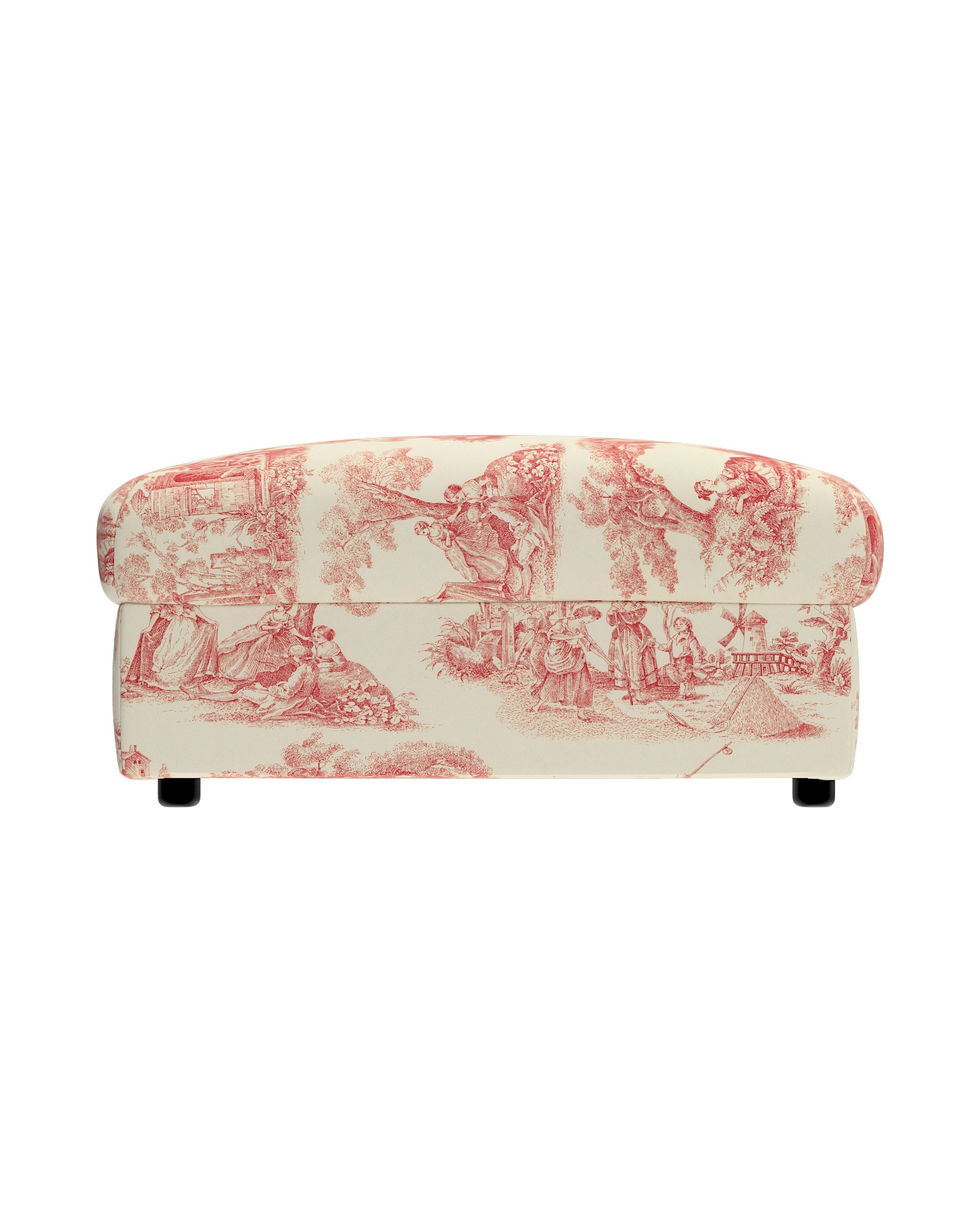 Cover for footstool Vimle product colour red fabric patterned