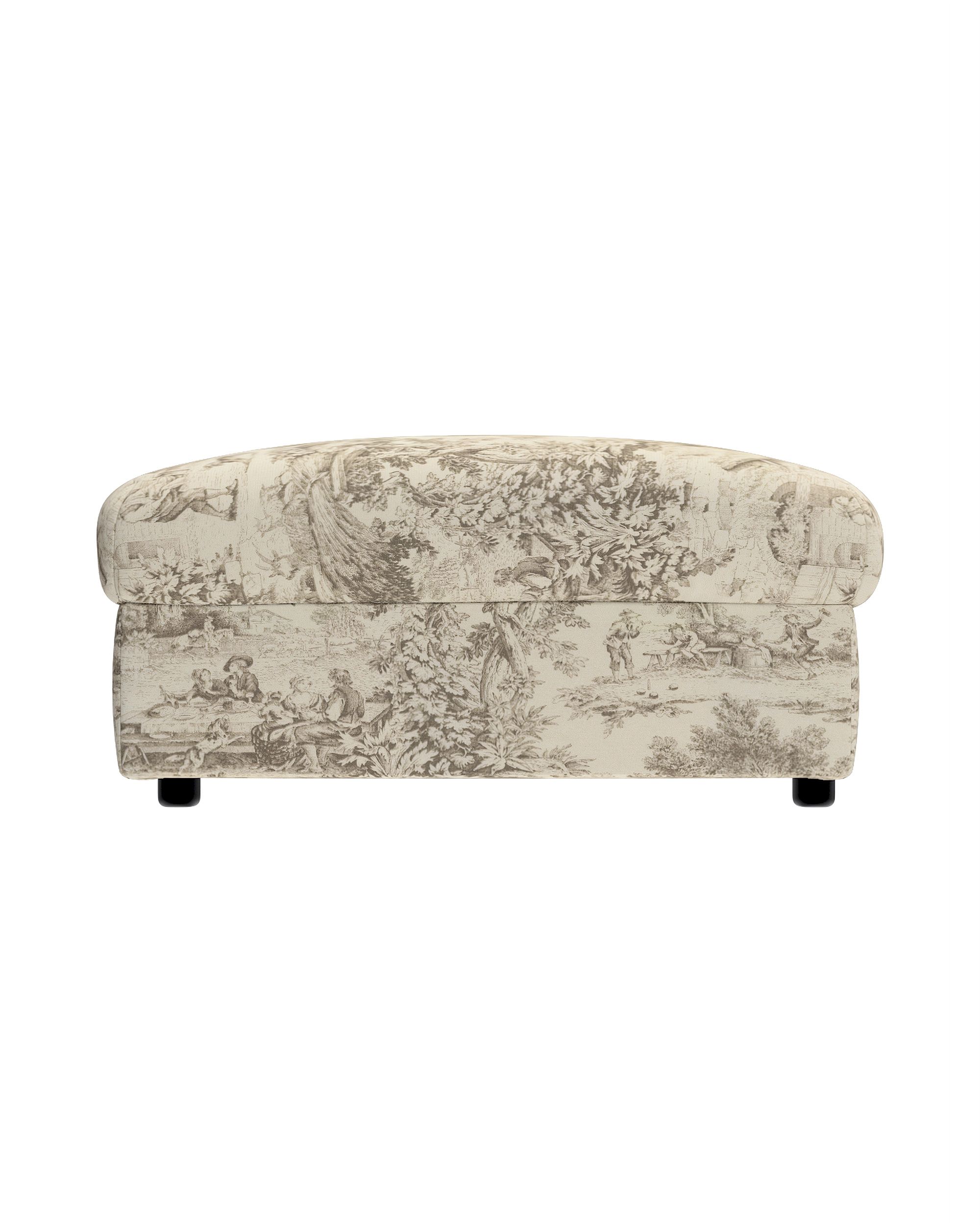 Cover for footstool Vimle product colour brown fabric patterned