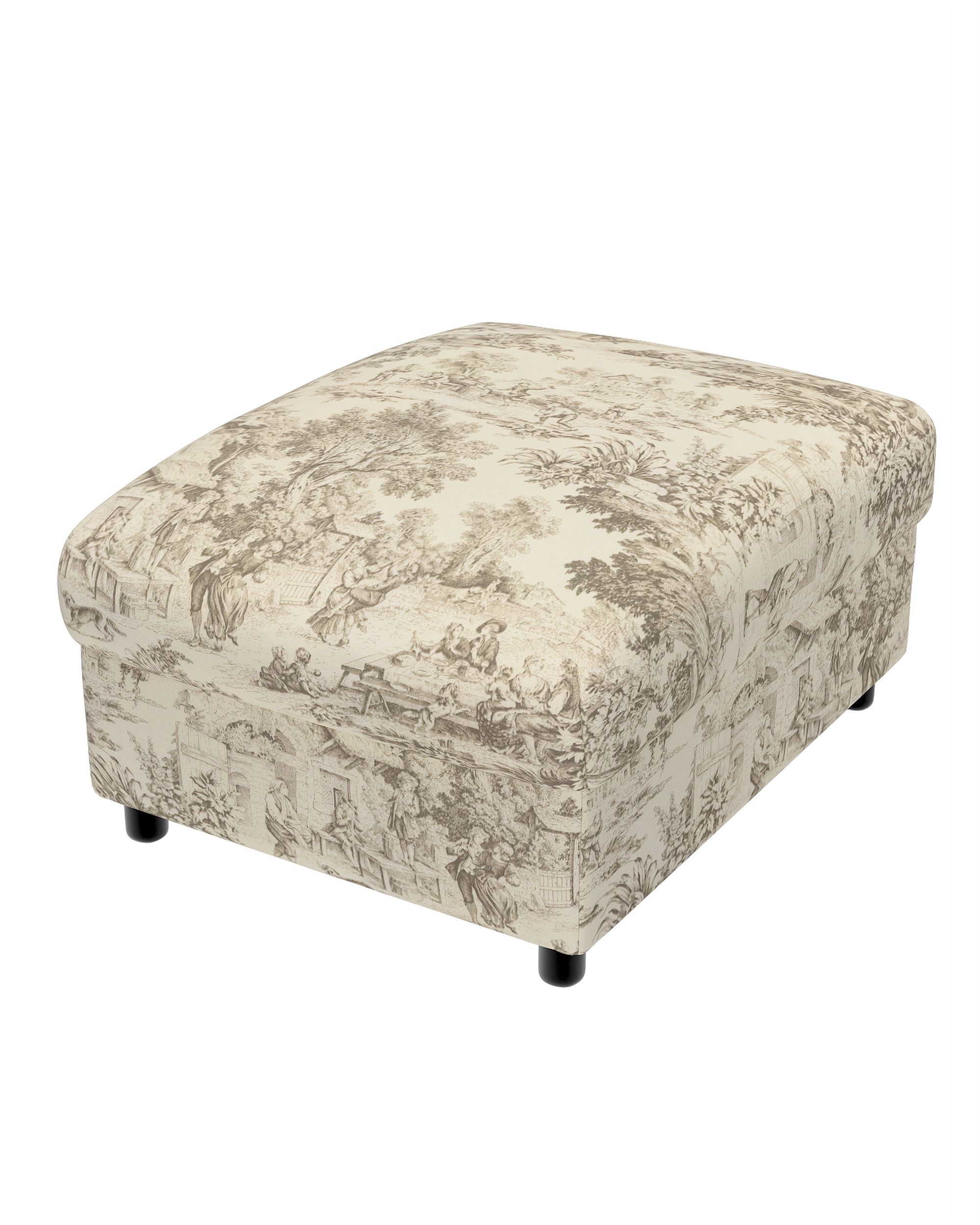 Cover for footstool Vimle product colour brown fabric patterned (hover)