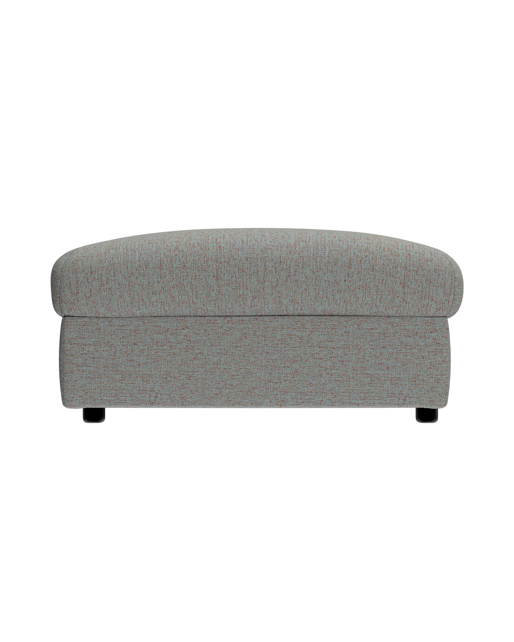 Cover for footstool Vimle product colour blue fabric structured