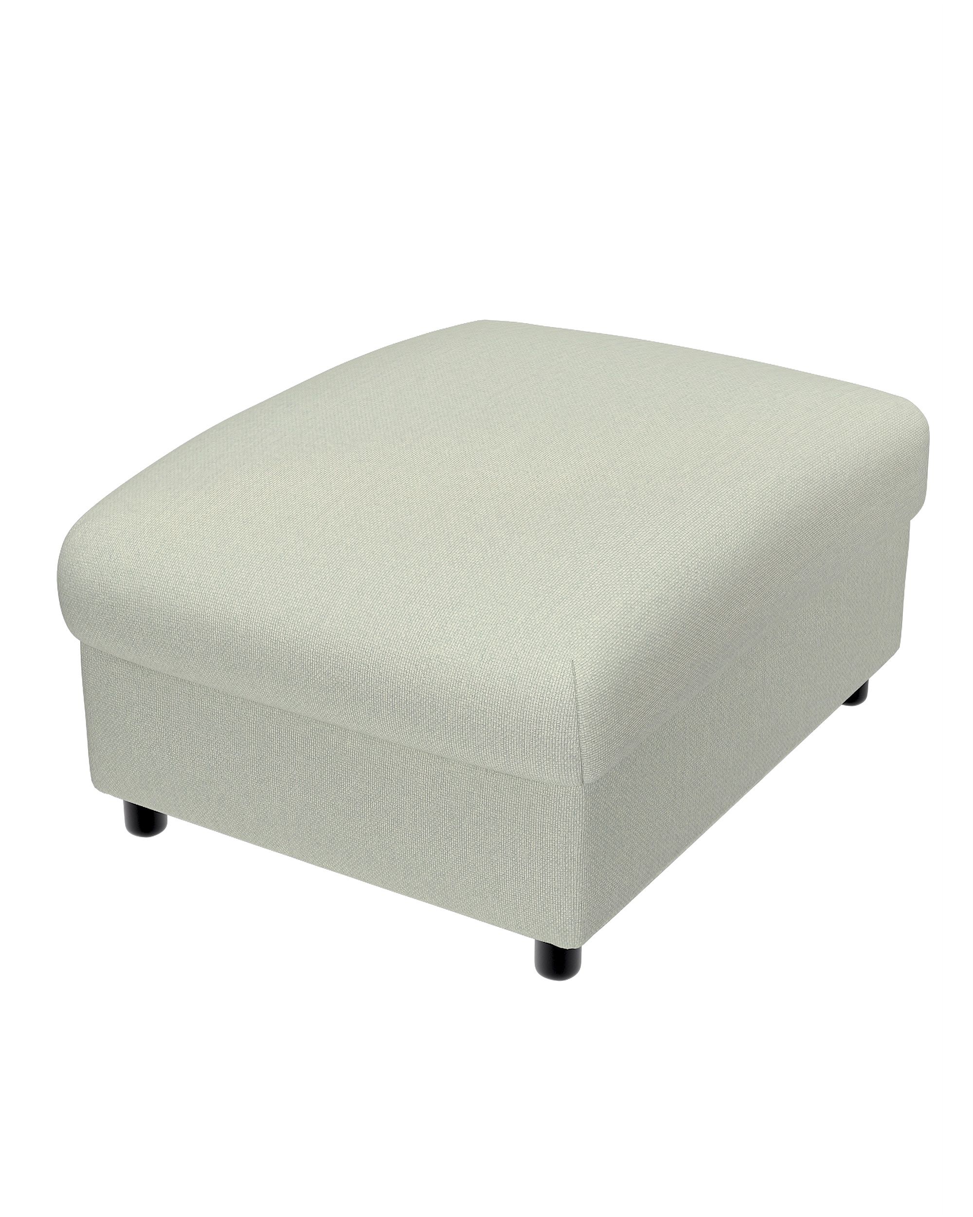 Cover for footstool Vimle product colour blue fabric structured (hover)