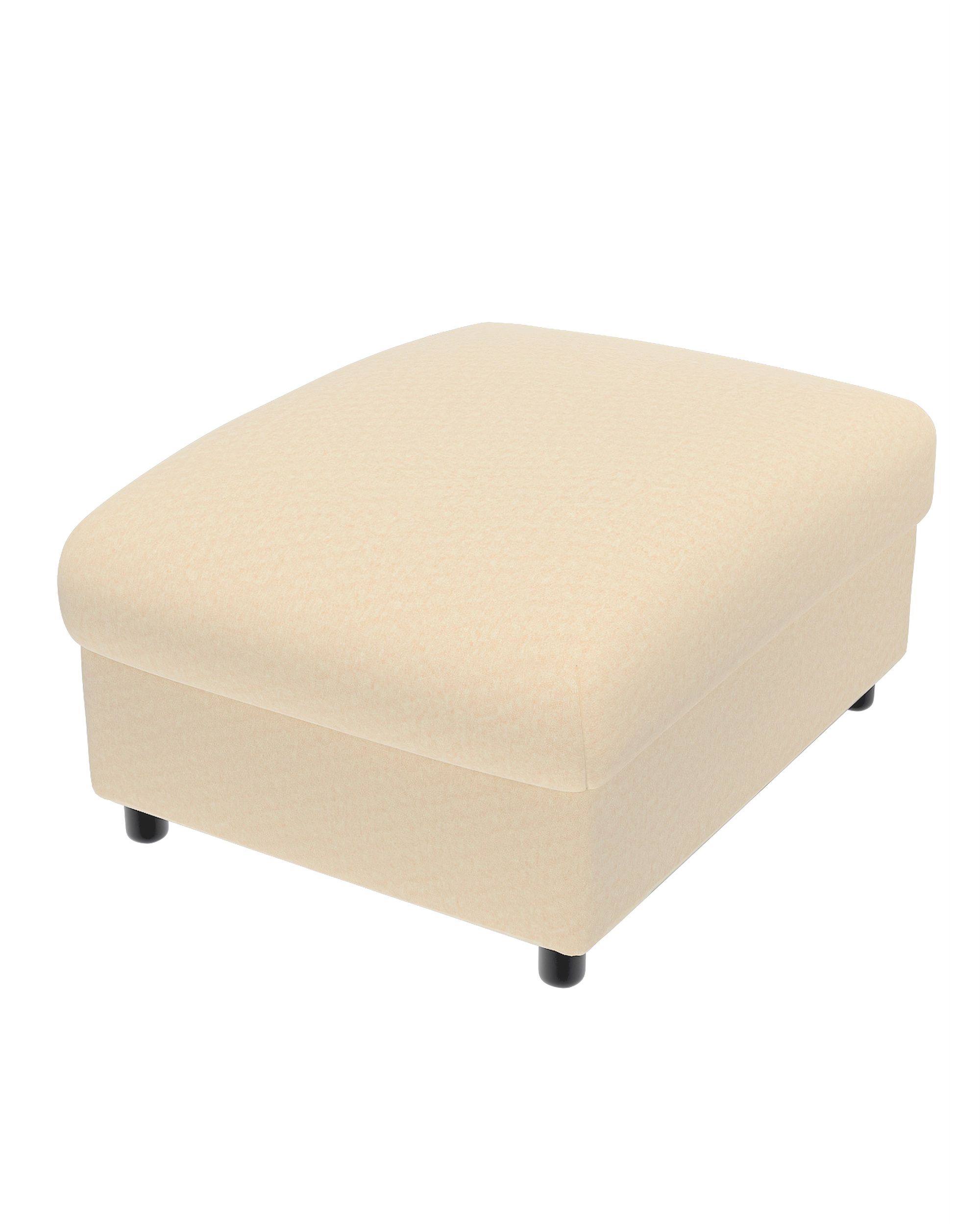 Cover for footstool Vimle product colour ecru fabric gloss, velvet (hover)