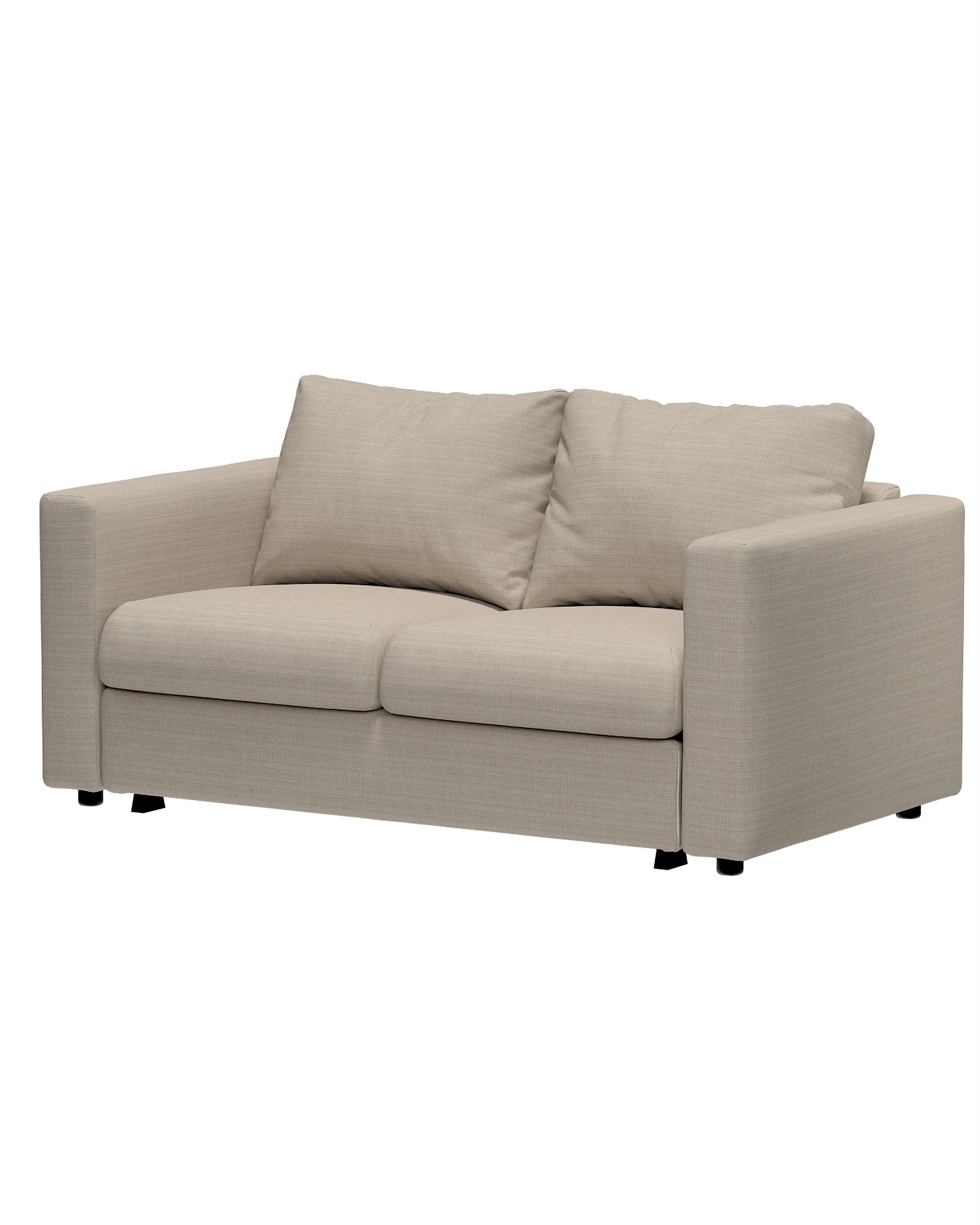 Cover for 2-seater sofa bed section Vimle product colour beige fabric structured (hover)