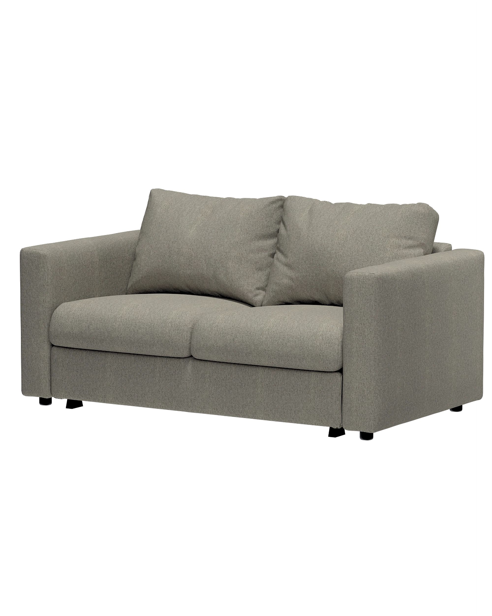 Cover for 2-seater sofa bed section Vimle product colour beige fabric structured (hover)