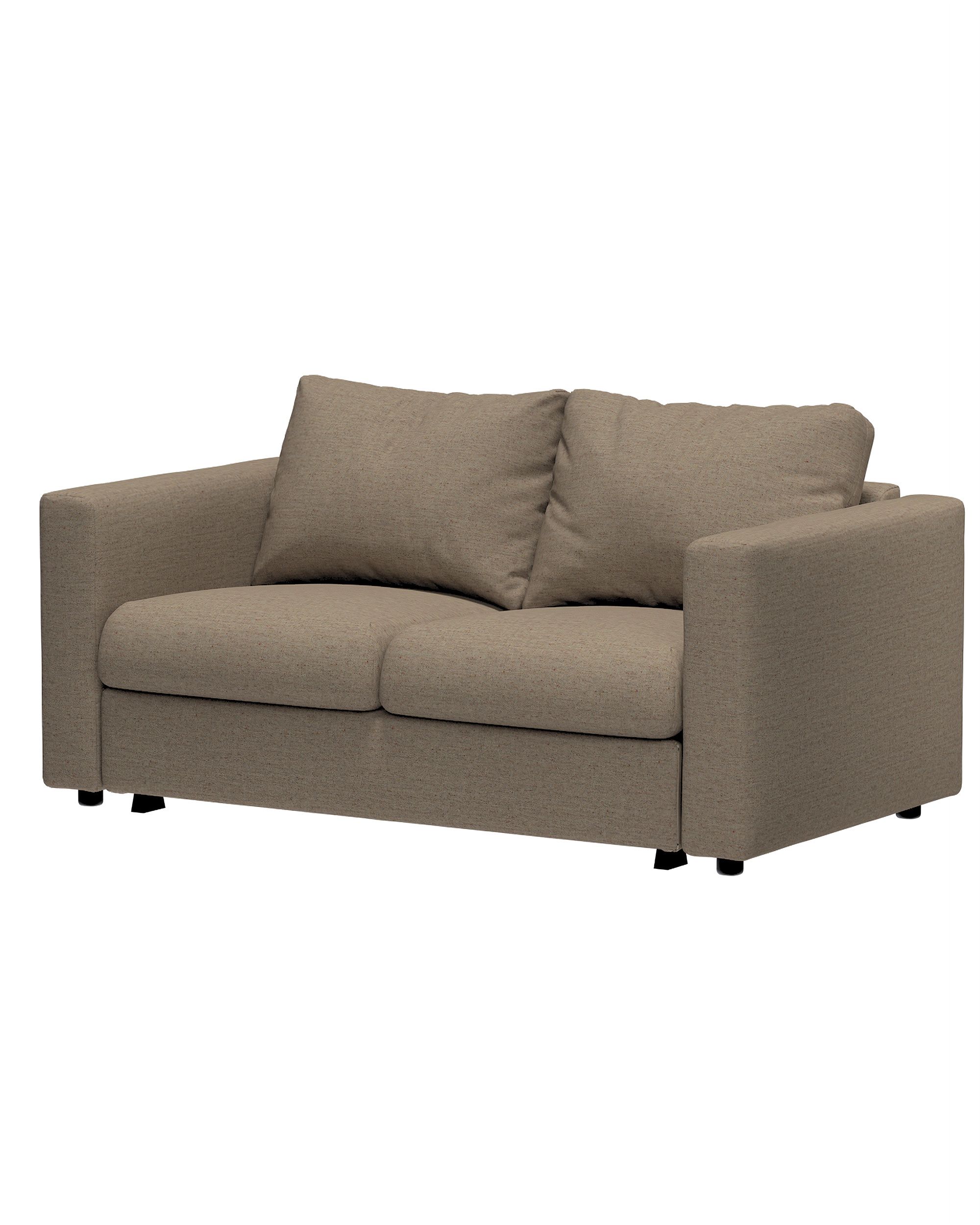 Cover for 2-seater sofa bed section Vimle product colour beige fabric structured (hover)