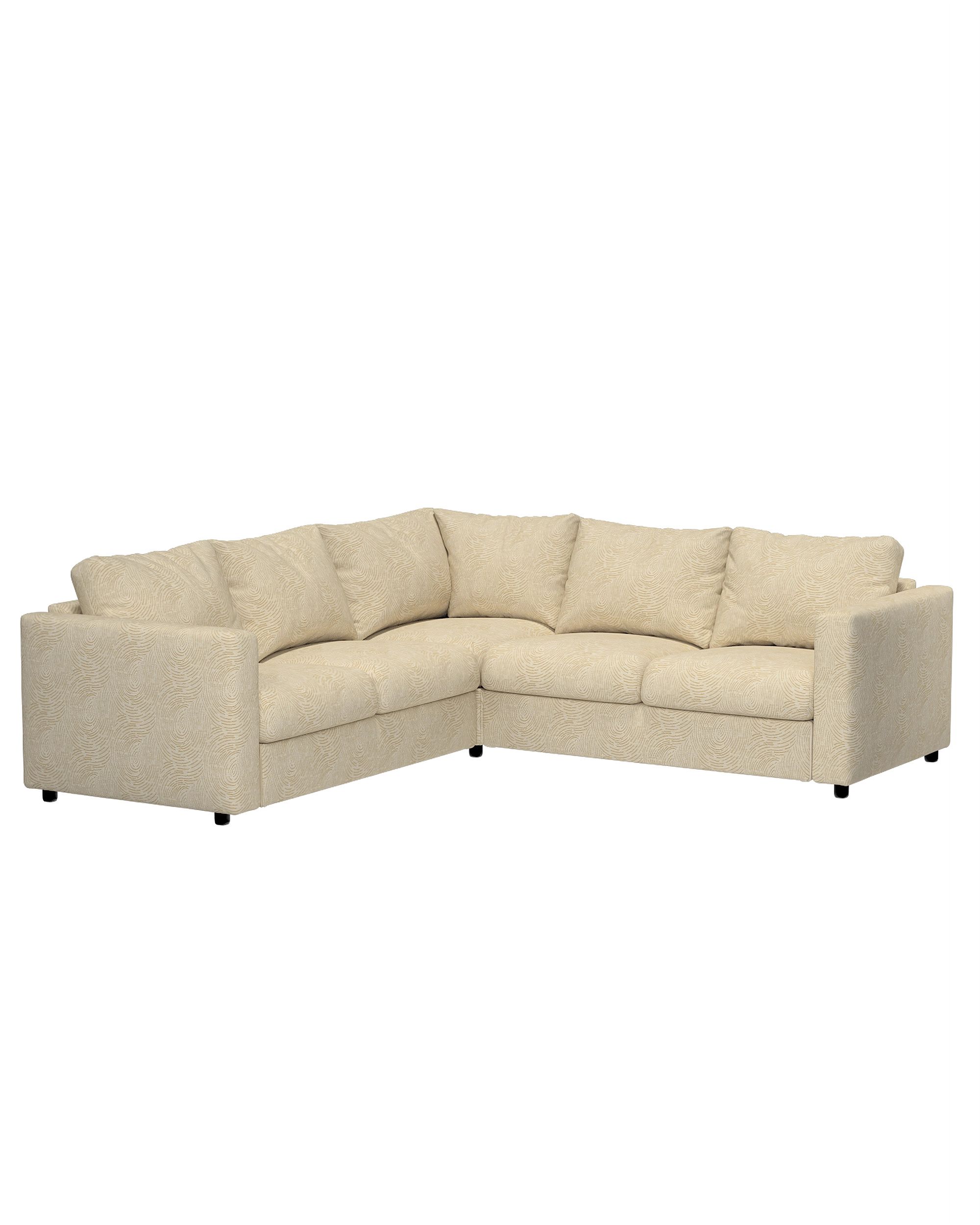 Cover for corner section Vimle product colour beige fabric gloss, structured, patterned (hover)