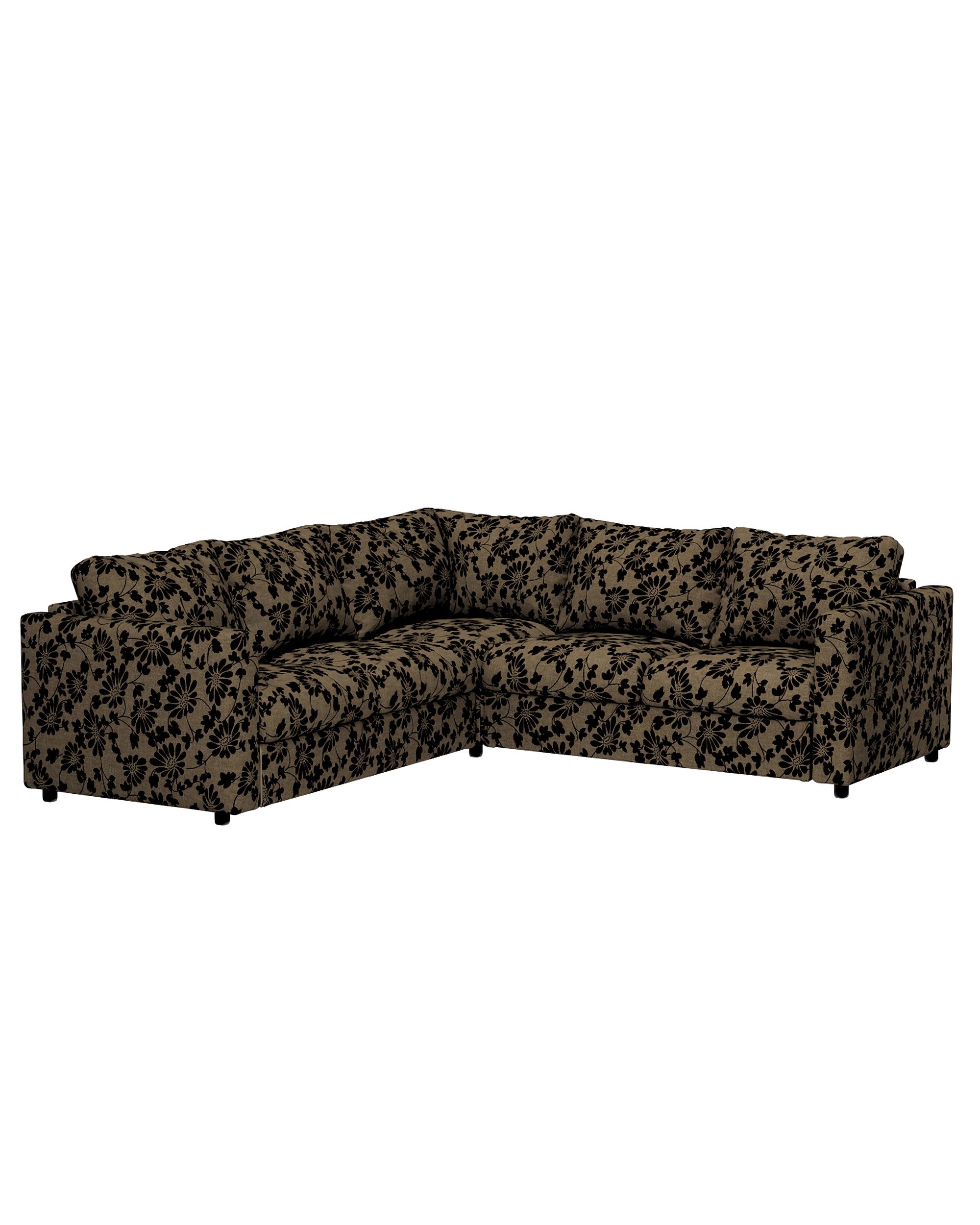 Cover for corner section Vimle product colour beige fabric structured, patterned (hover)