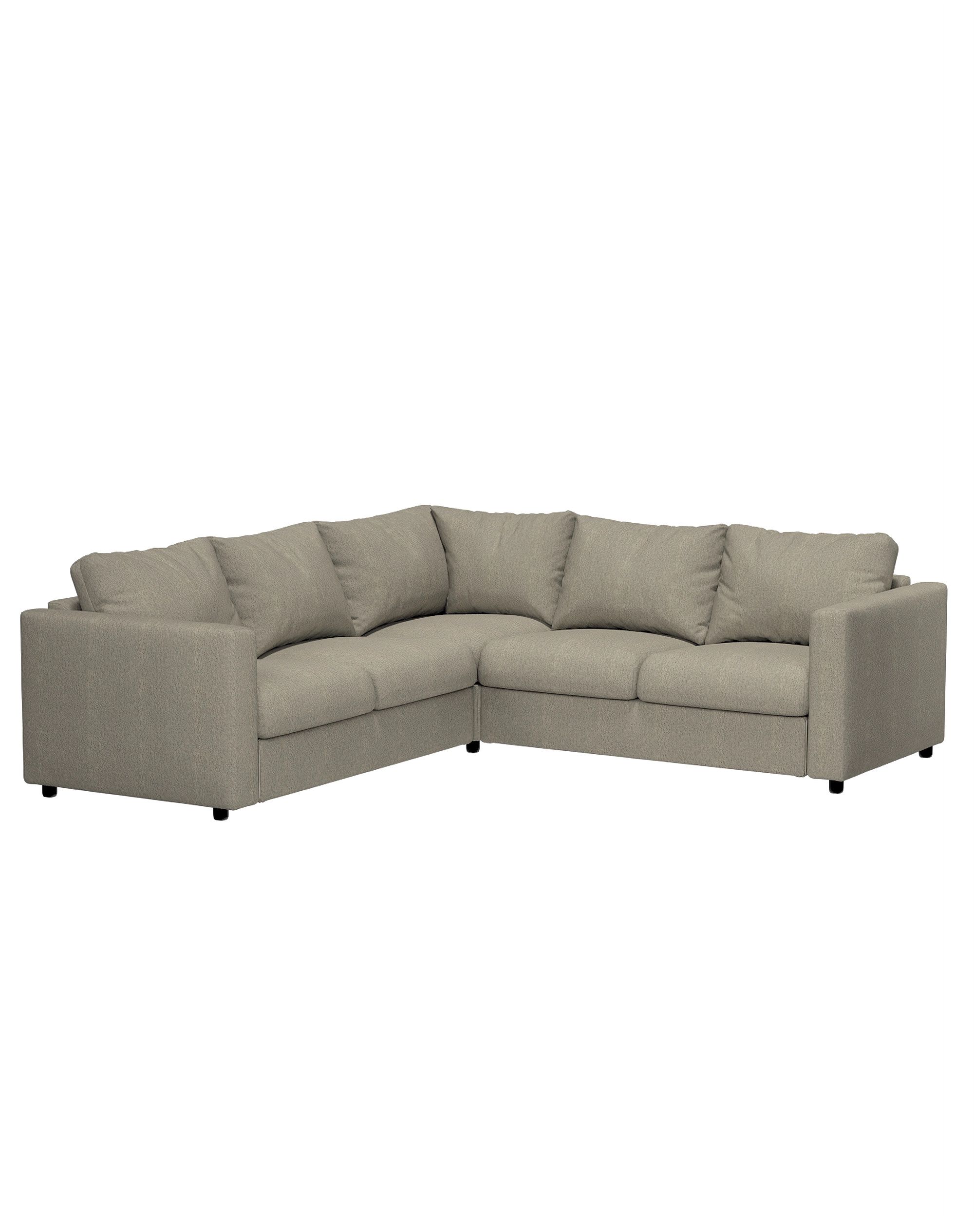 Cover for corner section Vimle product colour beige fabric structured (hover)