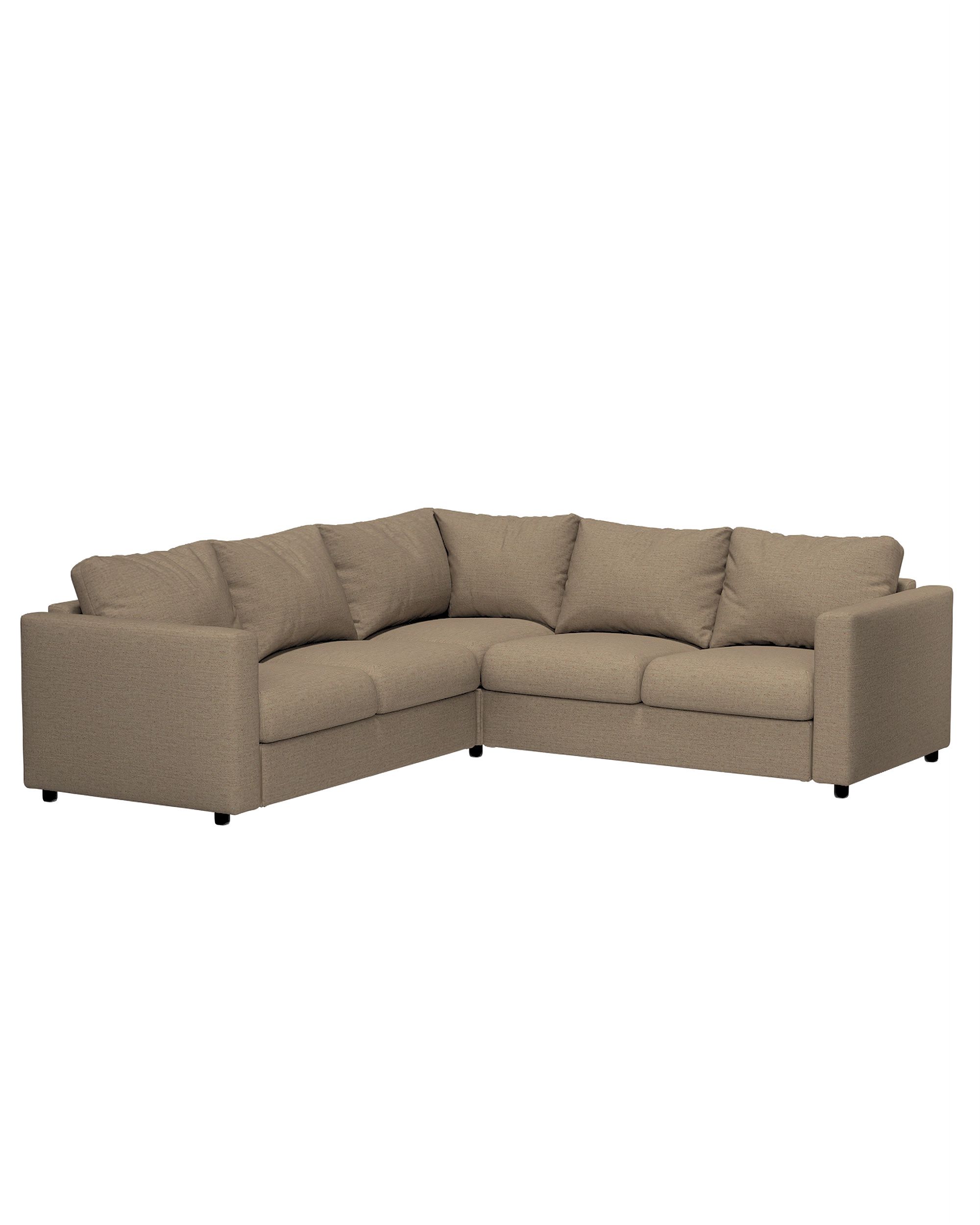 Cover for corner section Vimle product colour beige fabric structured (hover)