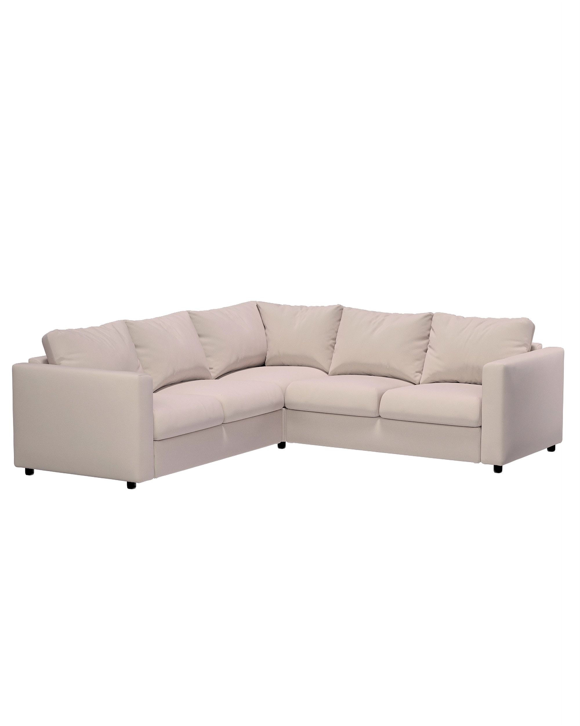 Cover for corner section Vimle product colour beige fabric velvet (hover)