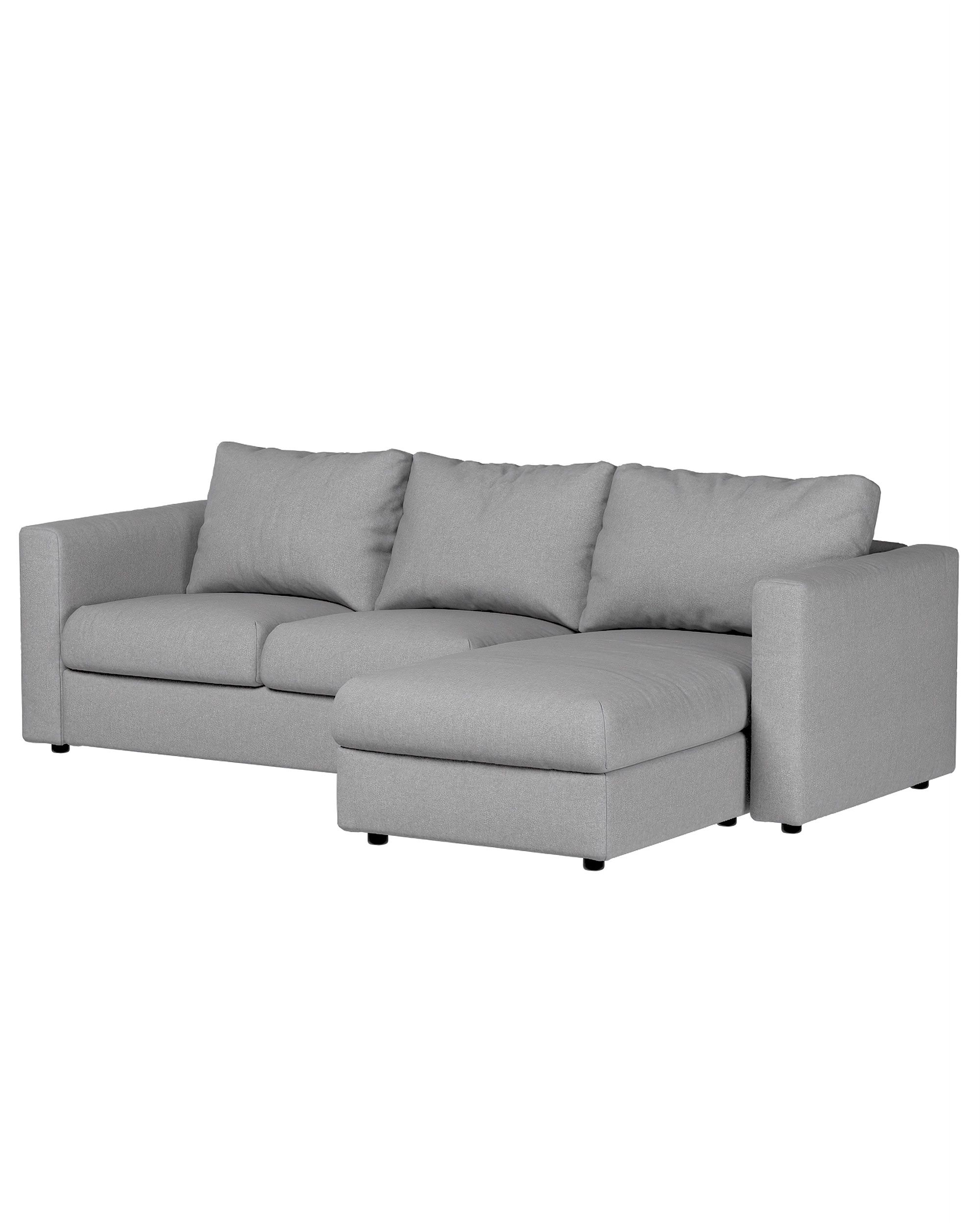 Cover for chaise section Vimle product colour grey fabric structured (hover)